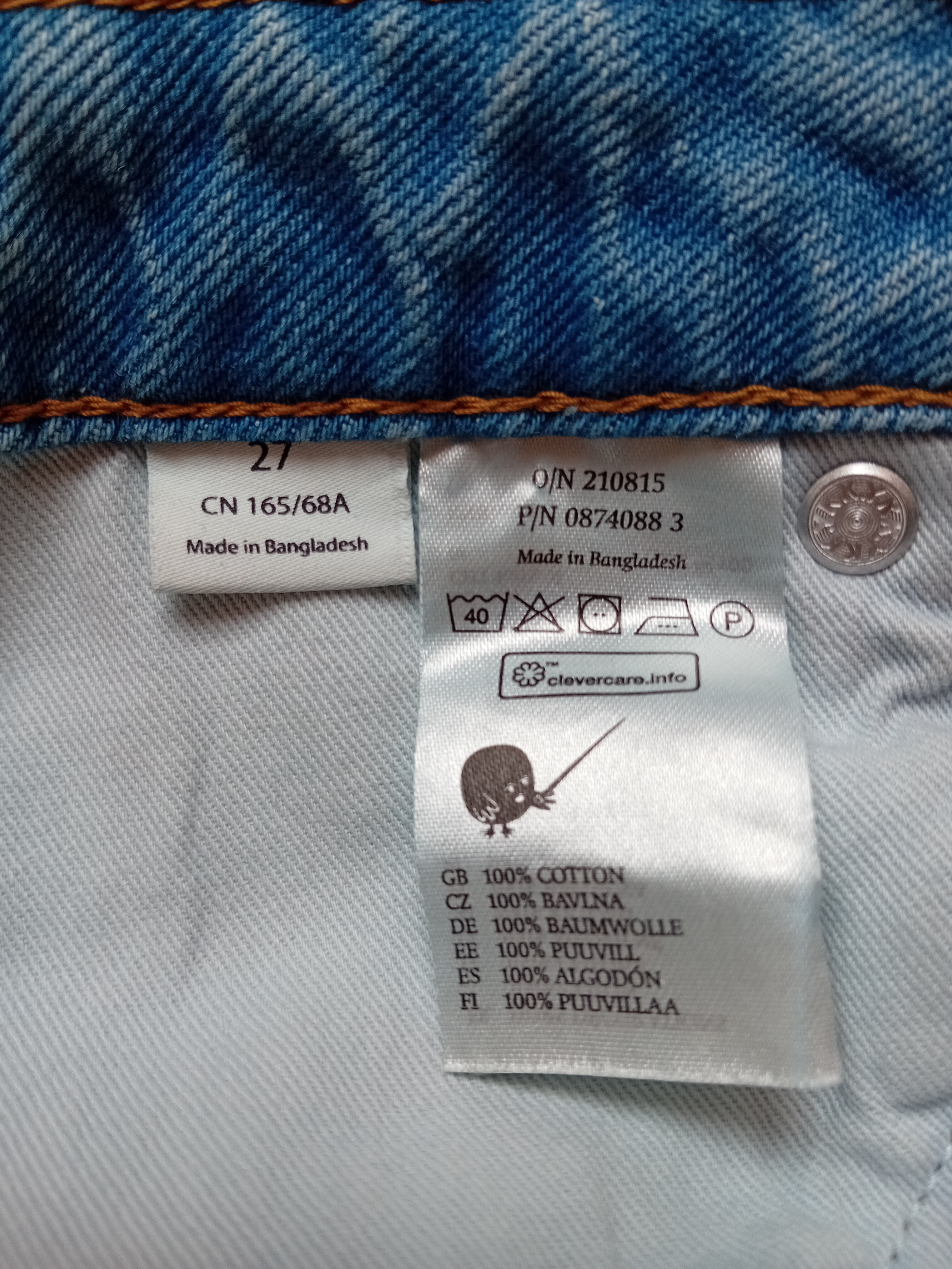 Jean Bicolore Monki Coupe Large
