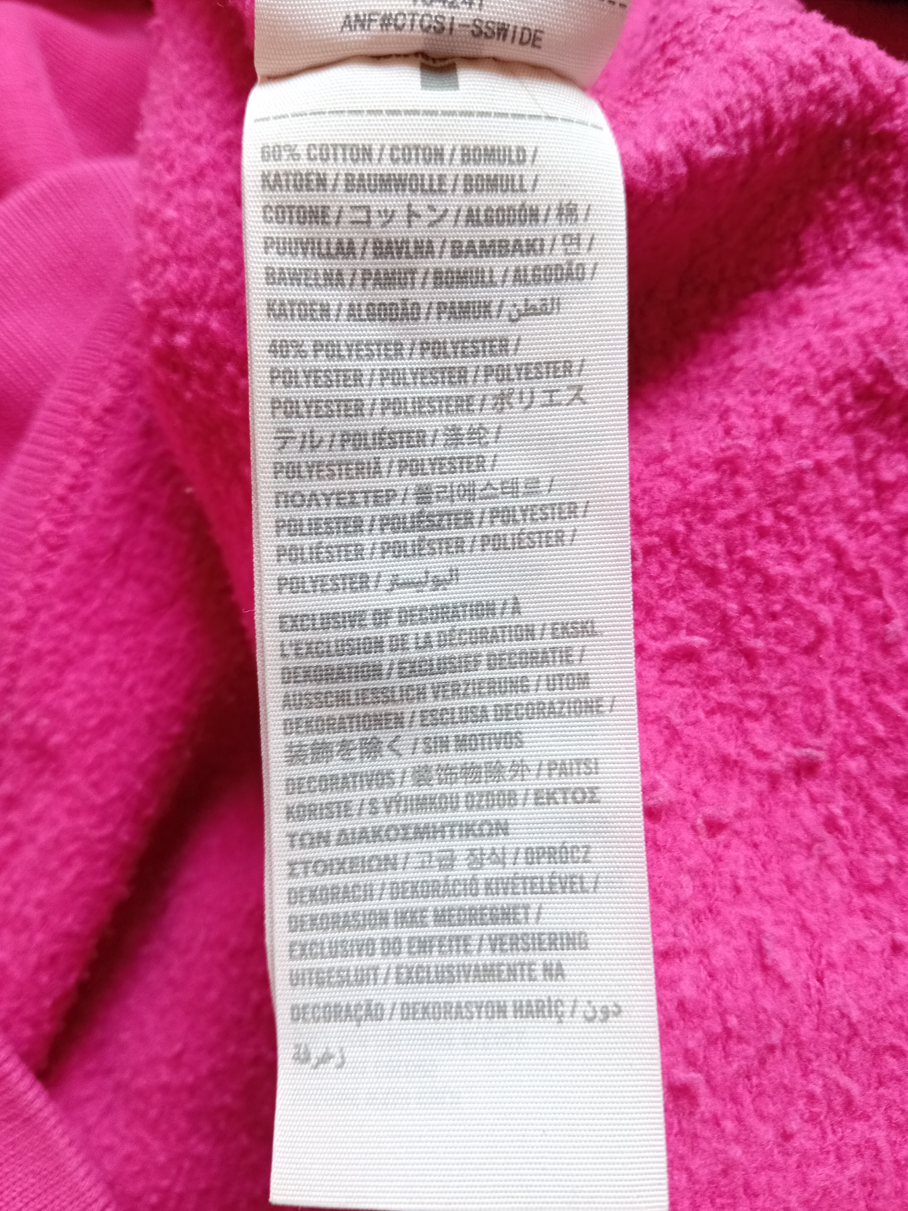 Sweat A Capuche Rose Fuchsia Abercrombie Fitch M