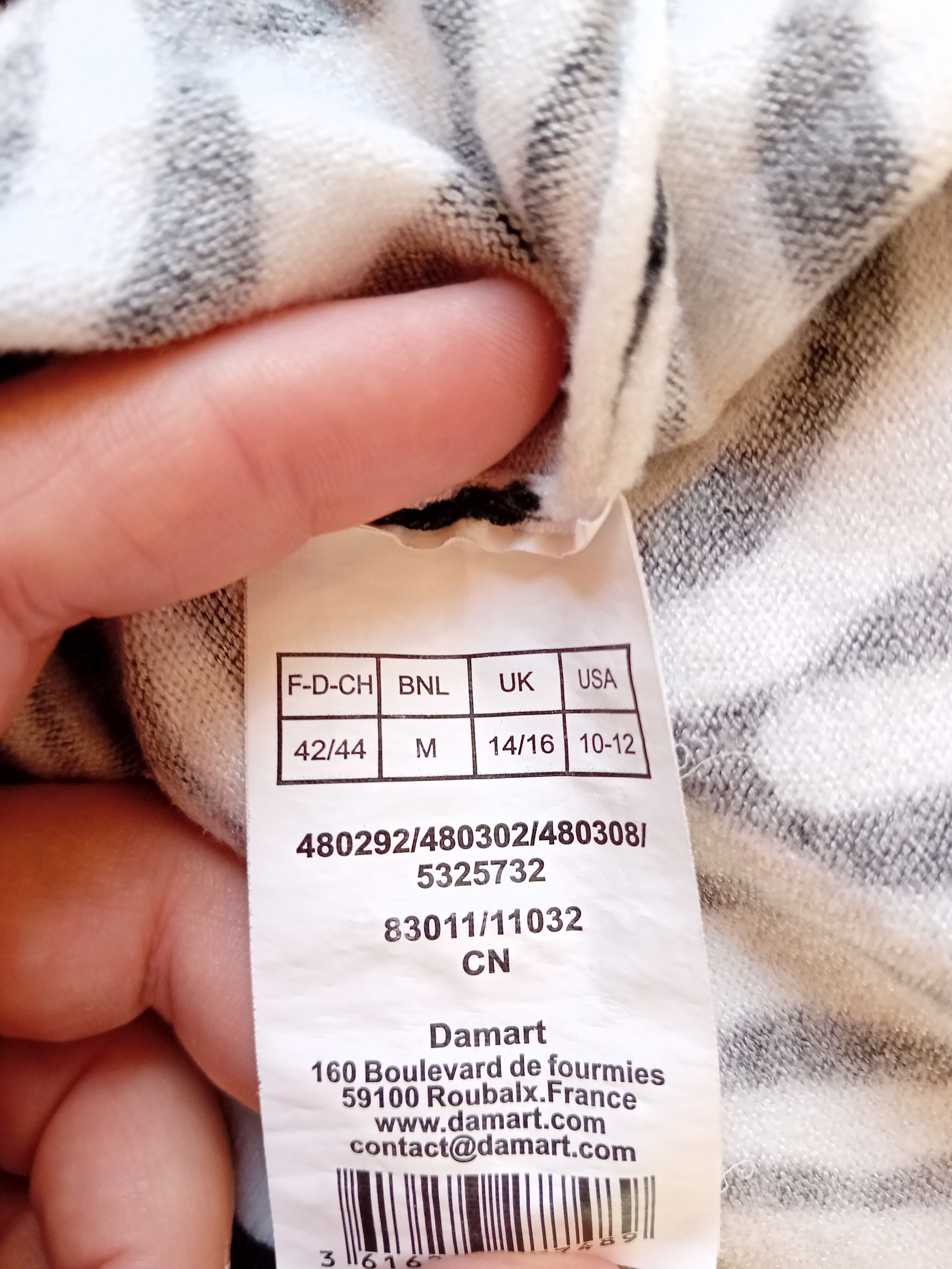 Pull Léger Zèbre Damart