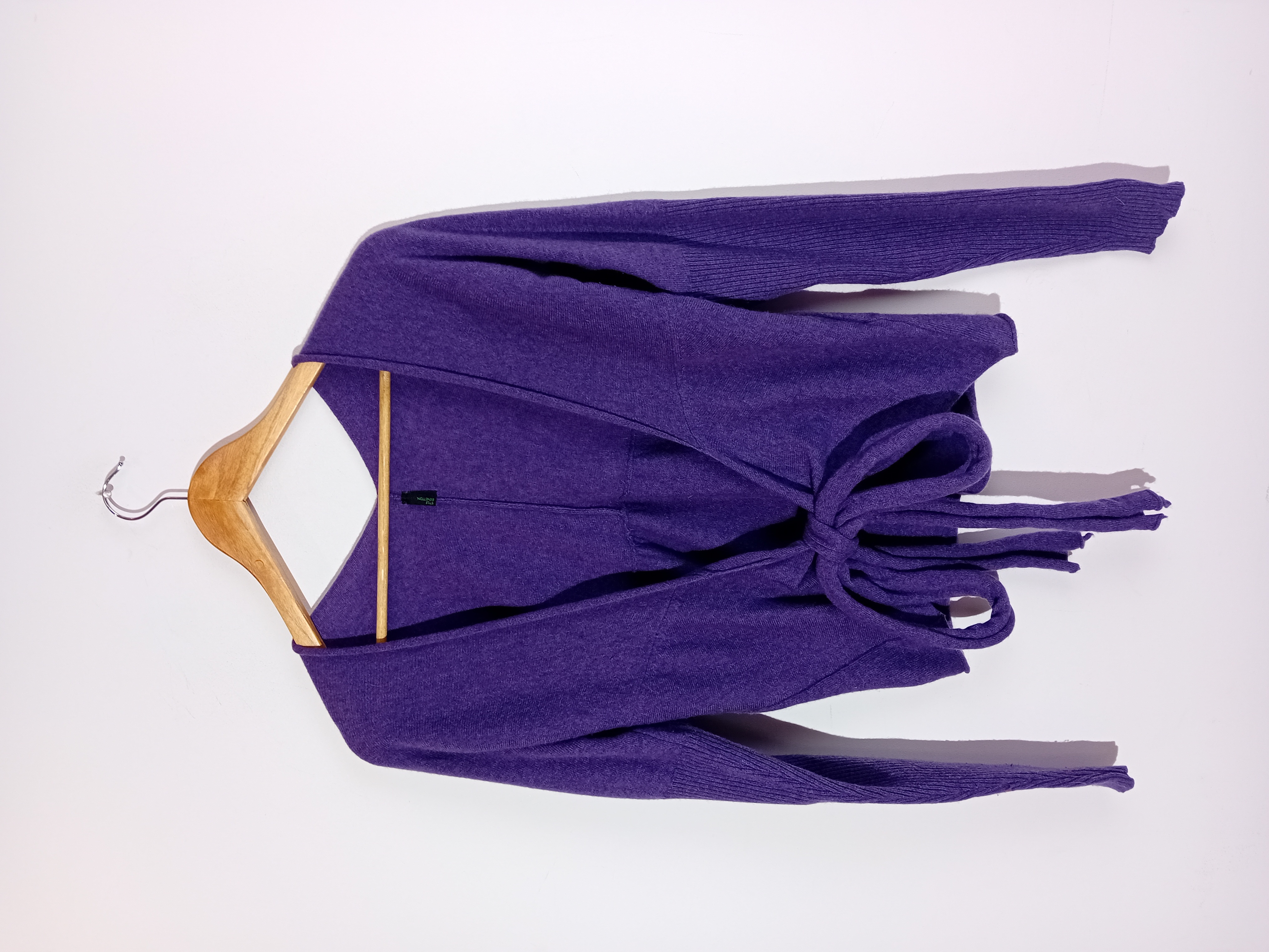 Cardigan cache-coeur violet Benetton