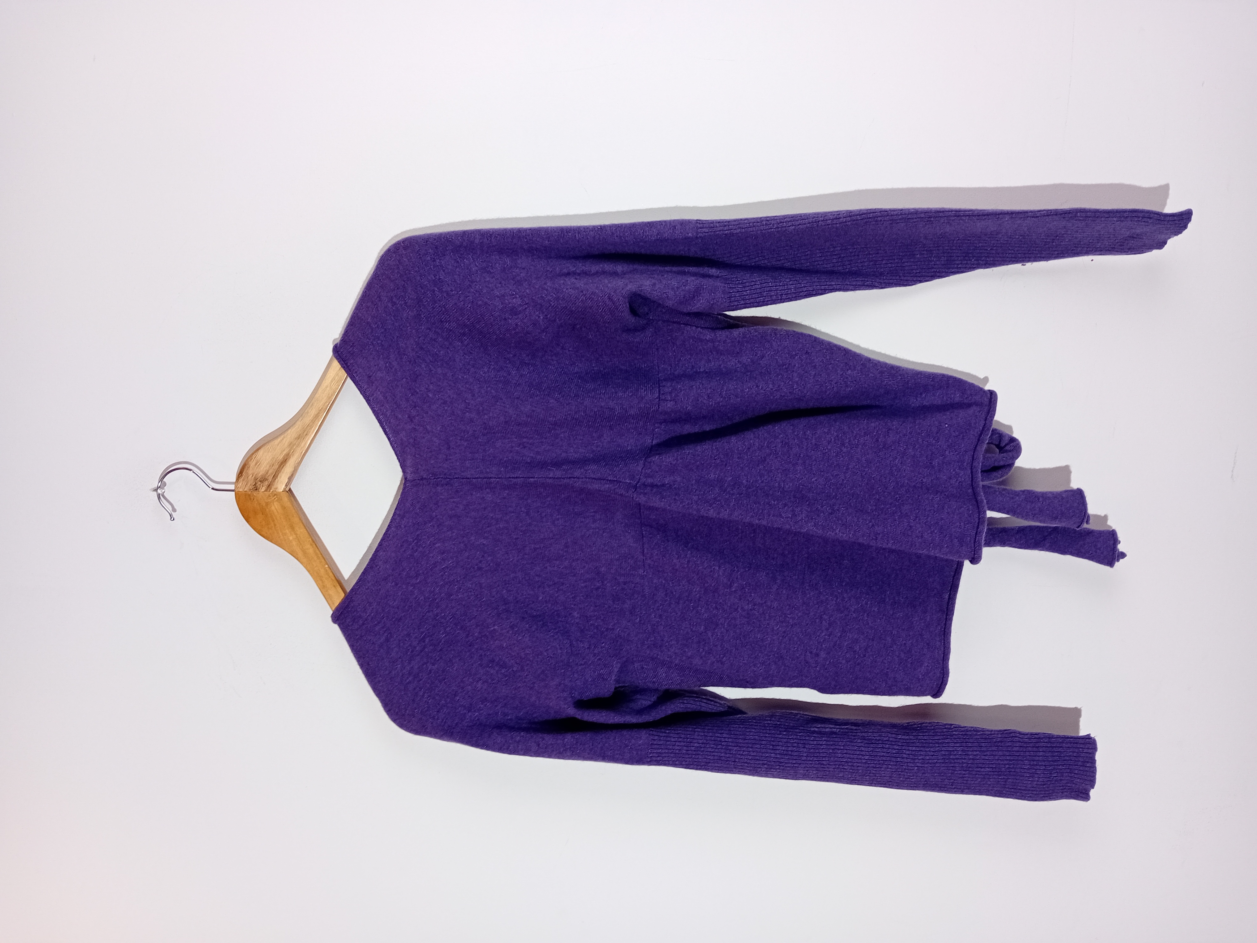 Cardigan cache-coeur violet Benetton
