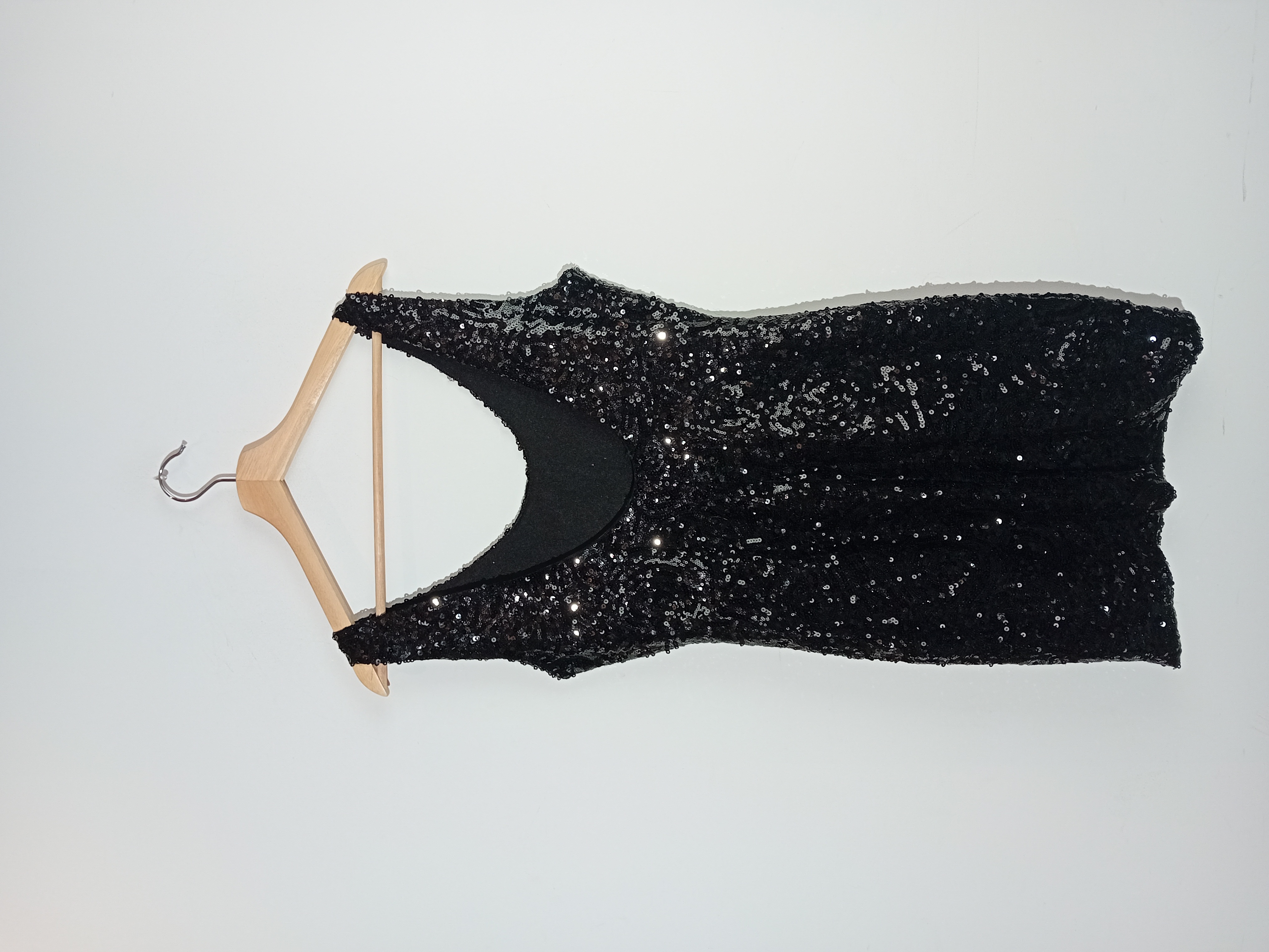 Robe courte à sequins noire Only