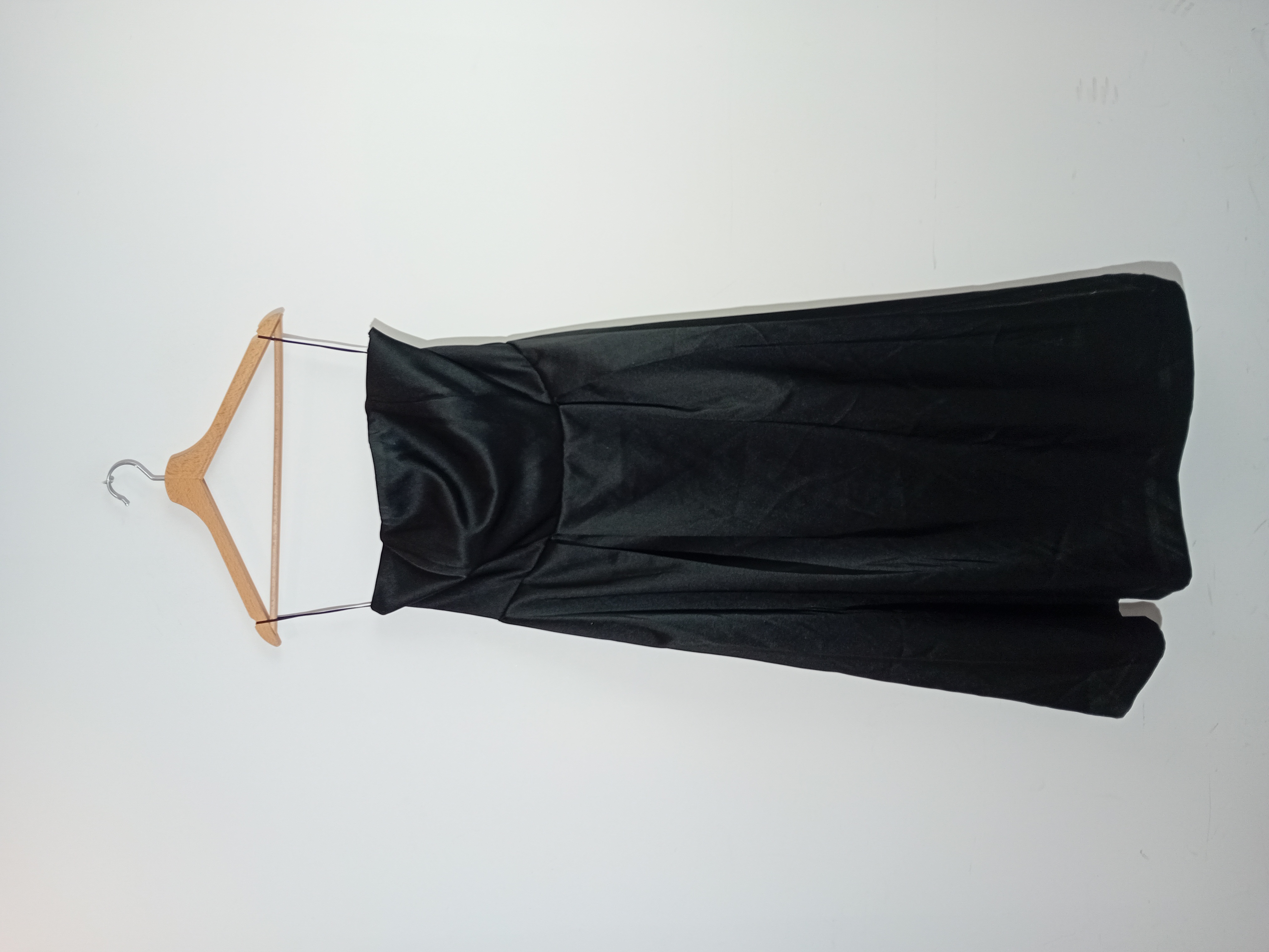 Robe bustier noire satinée H&M