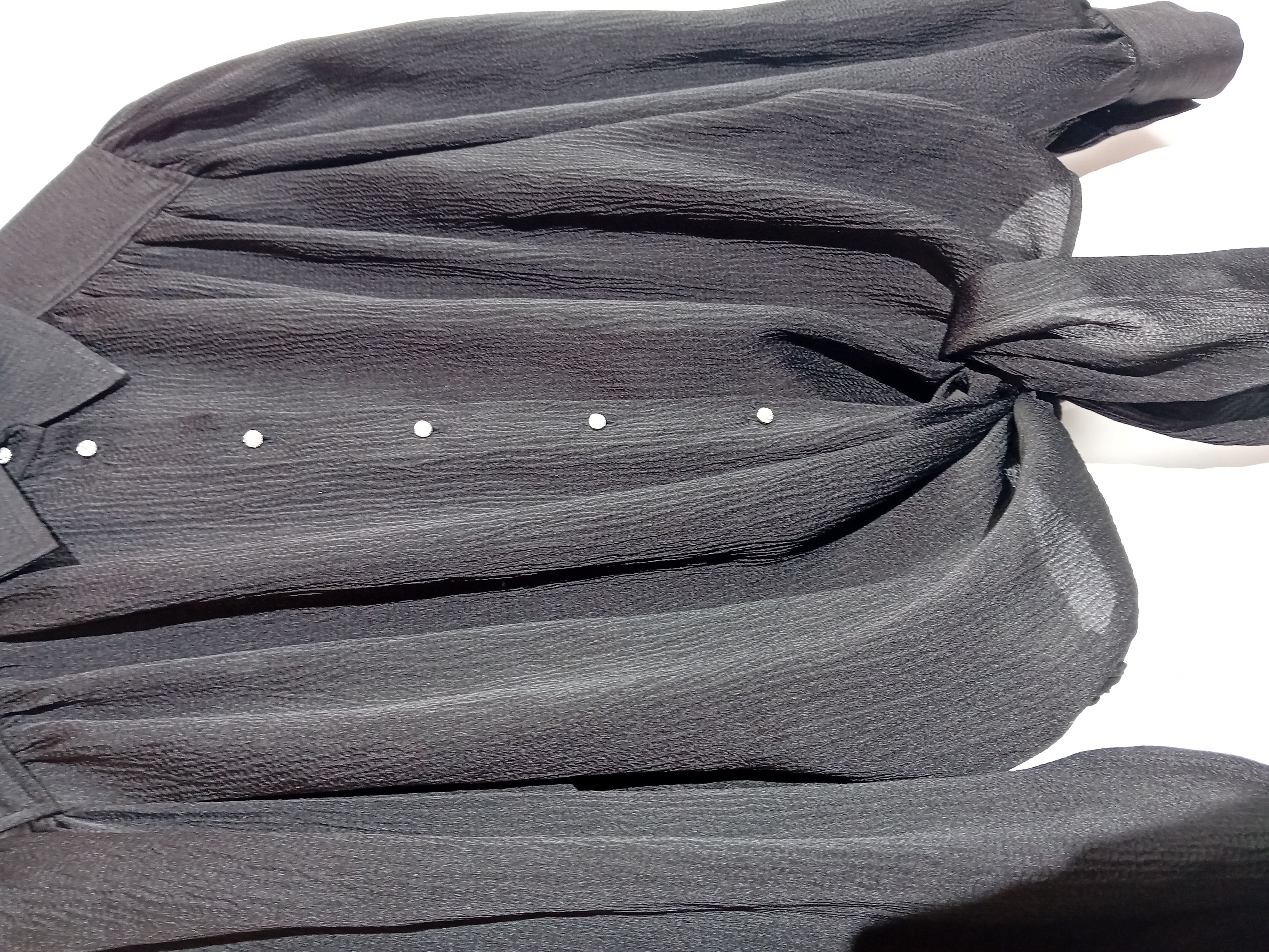 Blouse Fluide Noire Ba&sh Boutons Bijoux