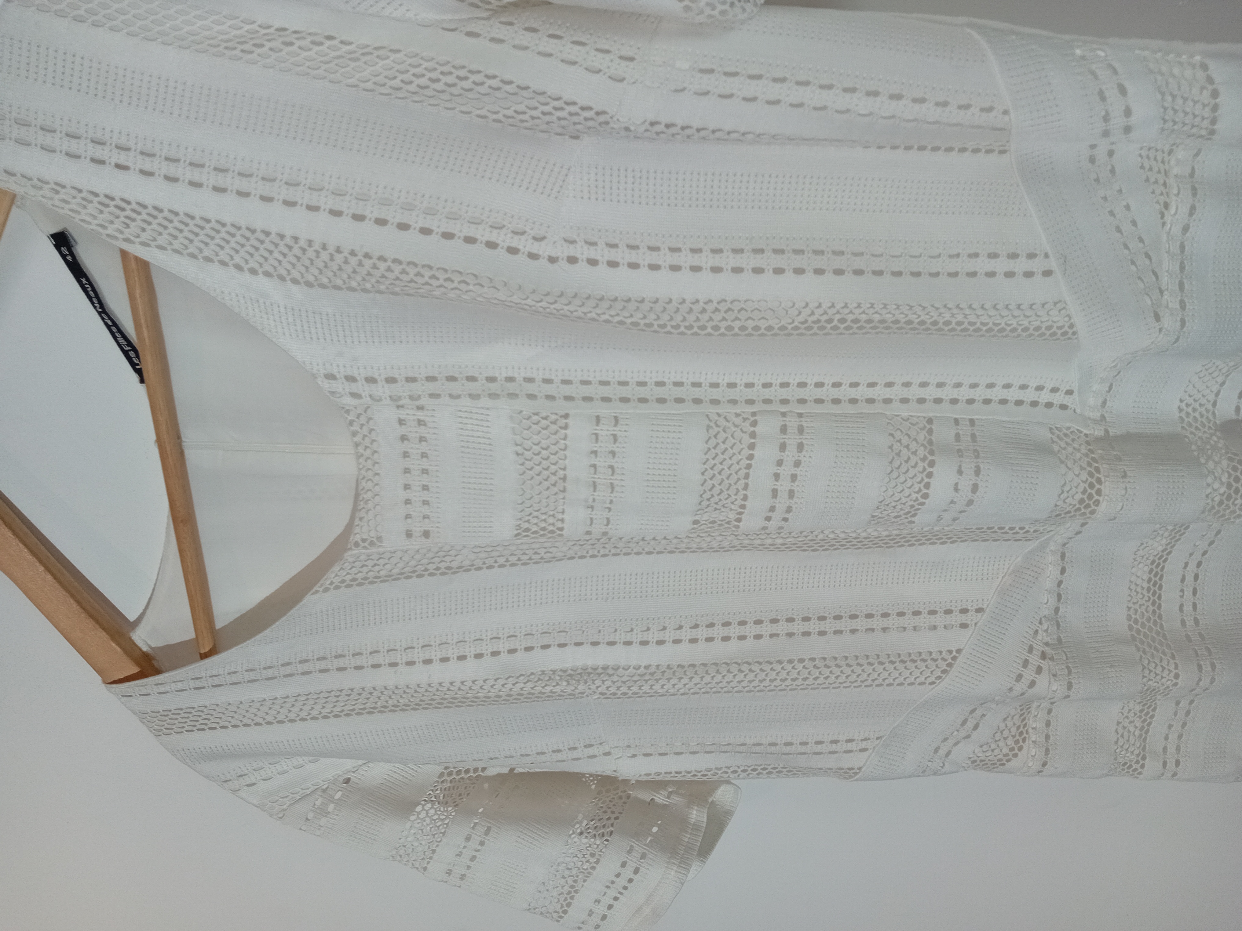 Robe Blanche Ajourée Les Filles De Neaux Xl