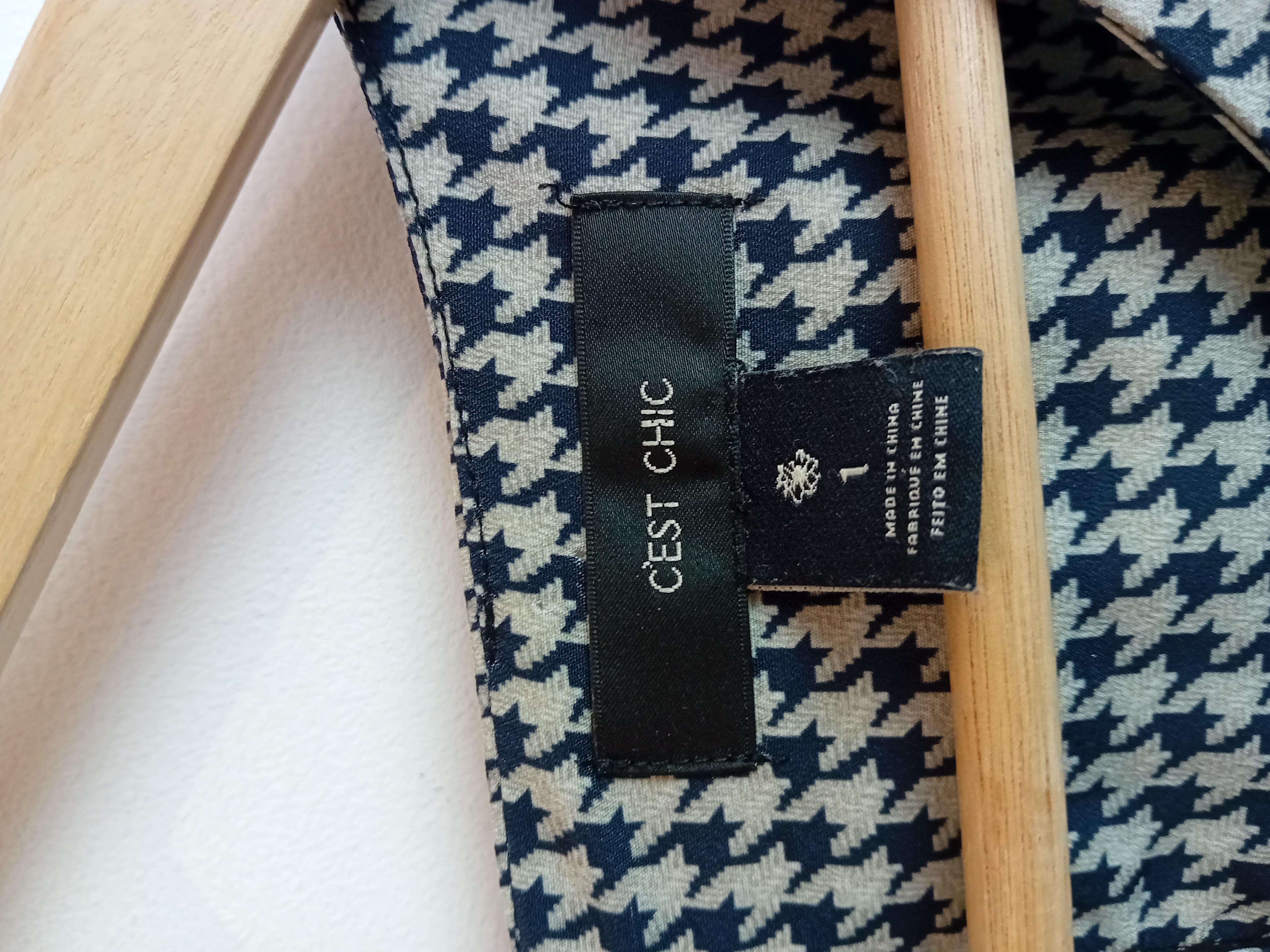 Robe Courte Maison Scotch Pied-de-poule