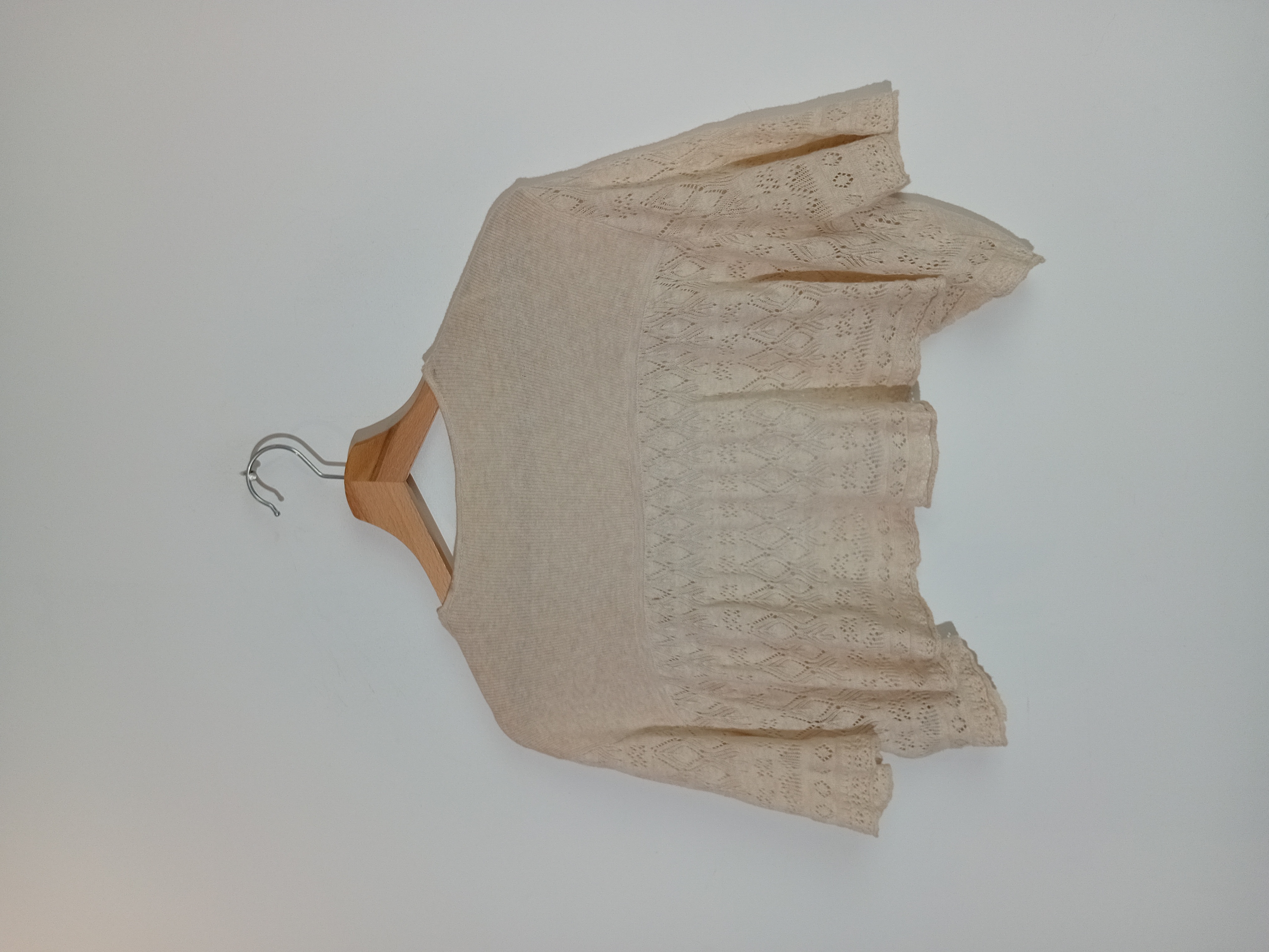 Bolero Maille Ajouree Beige New Look