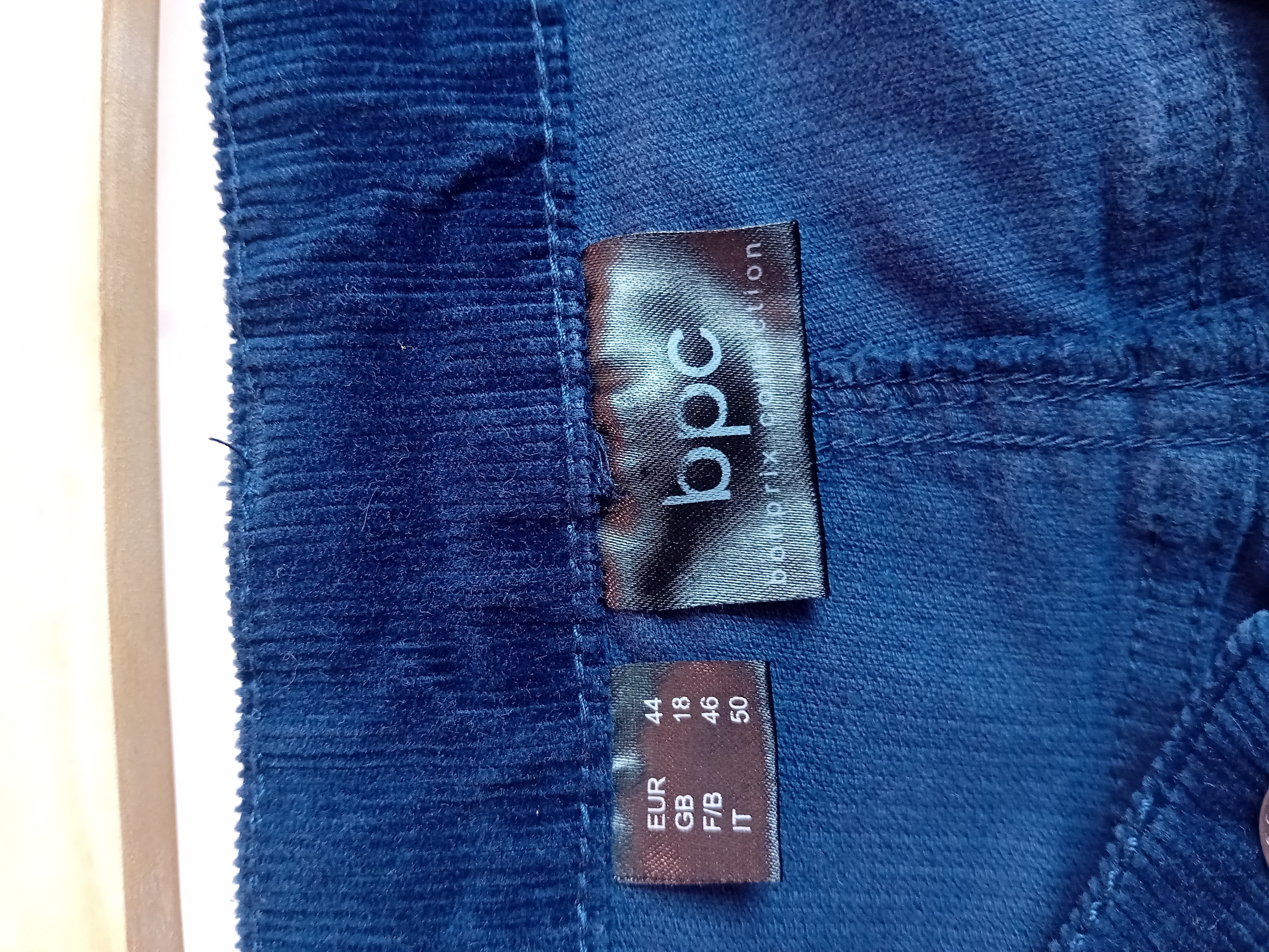 Pantalon Velours Bpc Selection