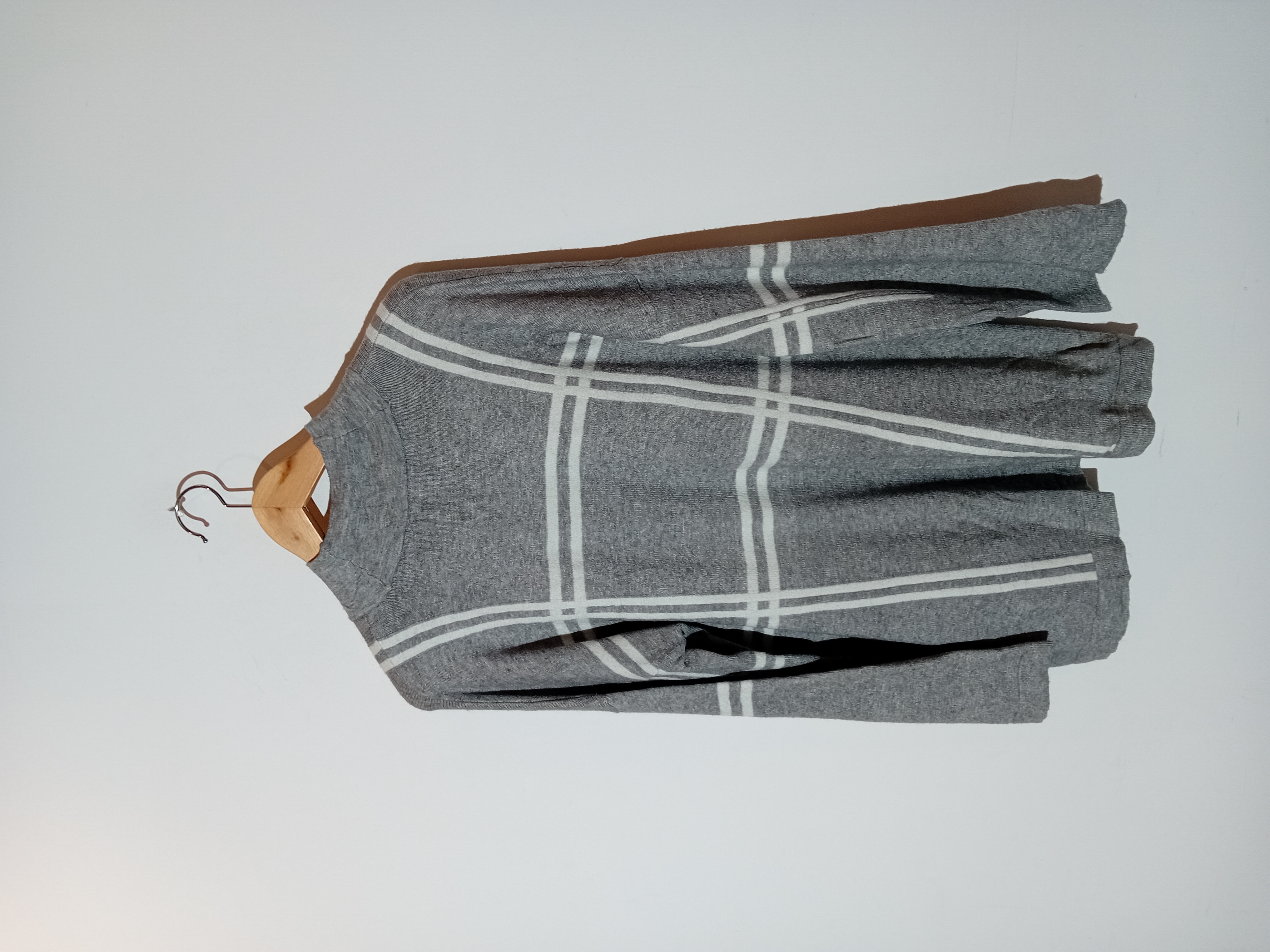 Pull Gris À Carreaux Tommy Hilfiger