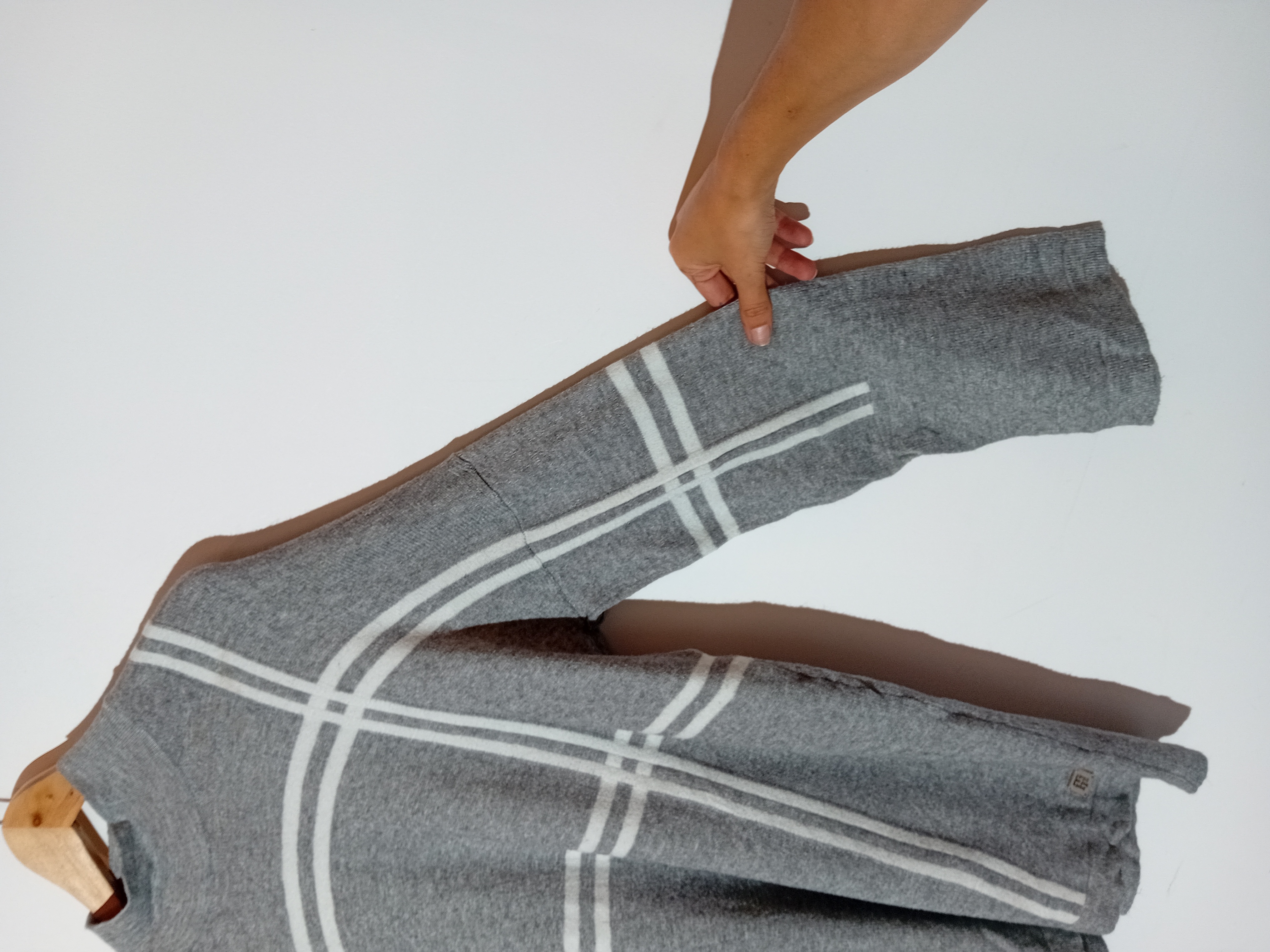 Pull Gris À Carreaux Tommy Hilfiger