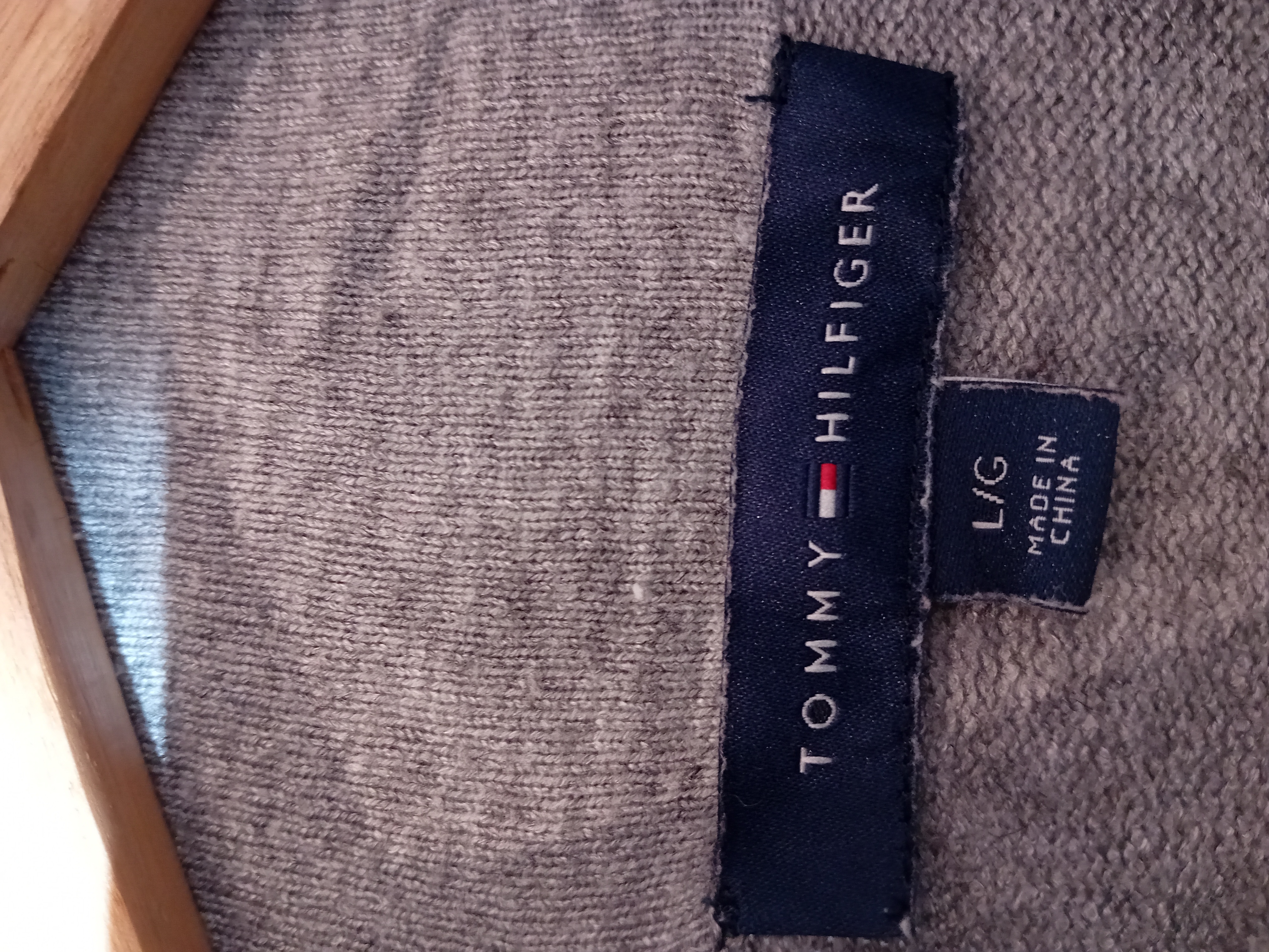 Pull Gris À Carreaux Tommy Hilfiger