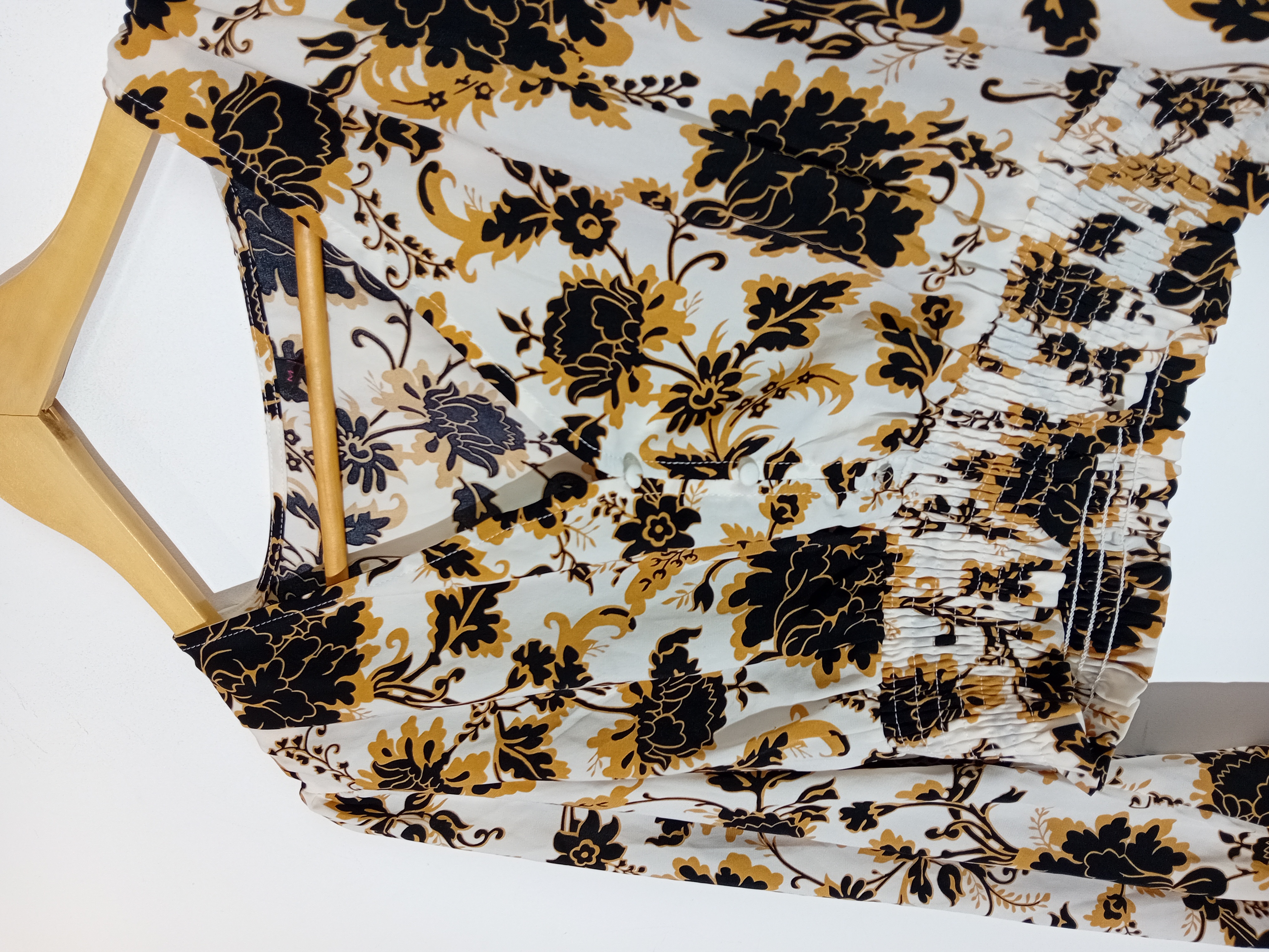 Top Fleuri Manches Longues Smocks