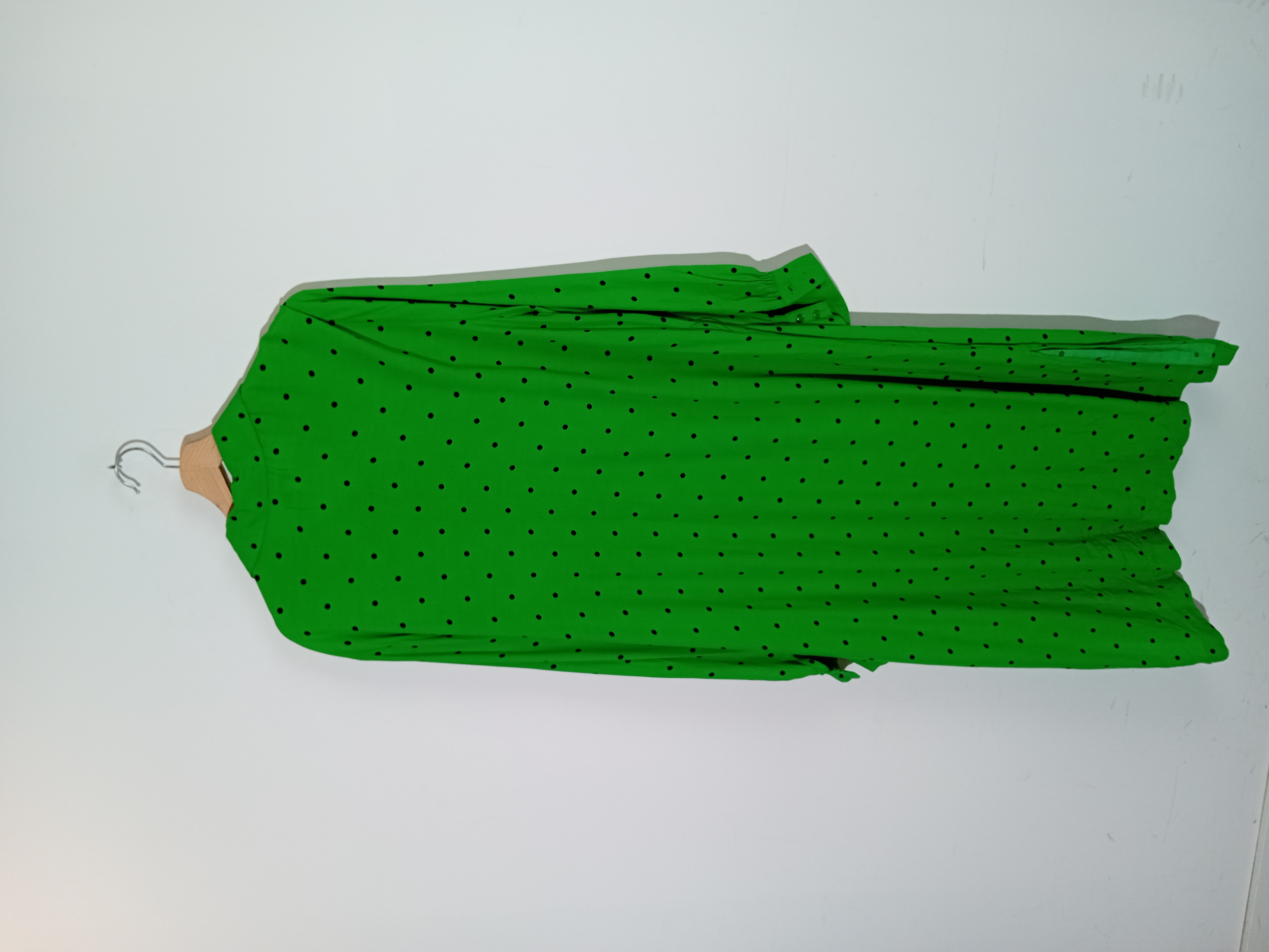 Robe Longue La Redoute Verte Pois Noirs