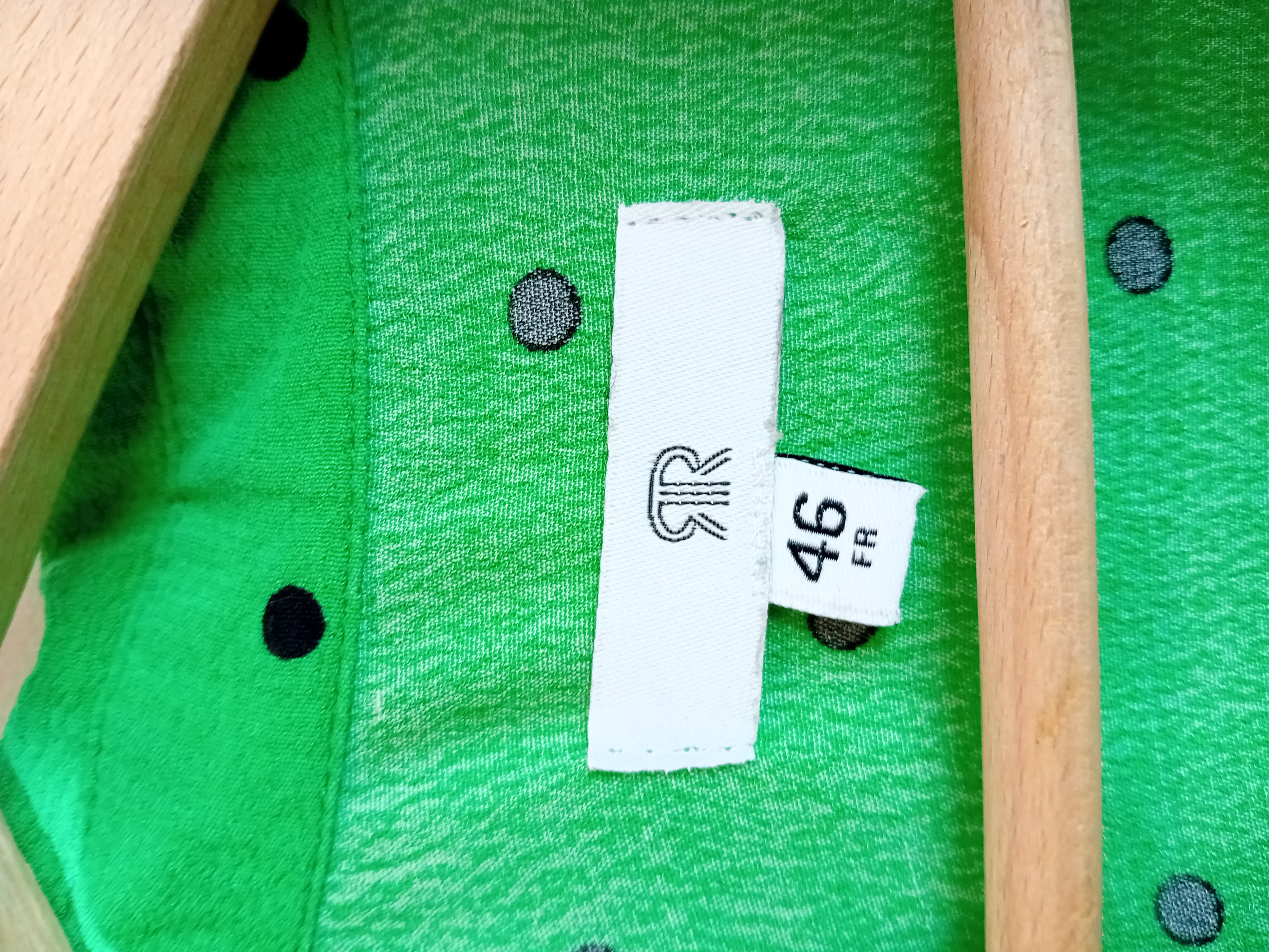 Robe Longue La Redoute Verte Pois Noirs