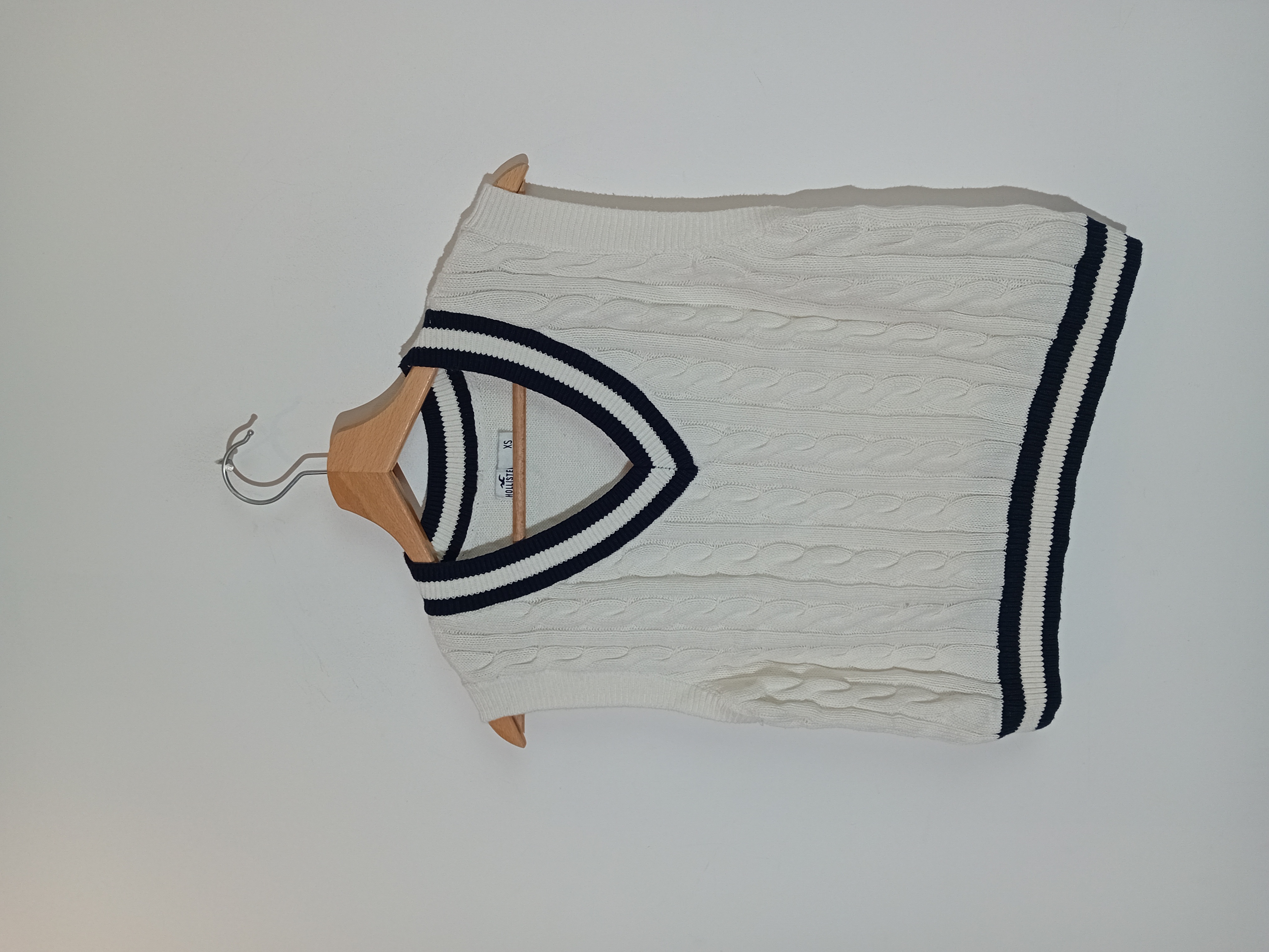 Debardeur Tricot Torsade Hollister Xs