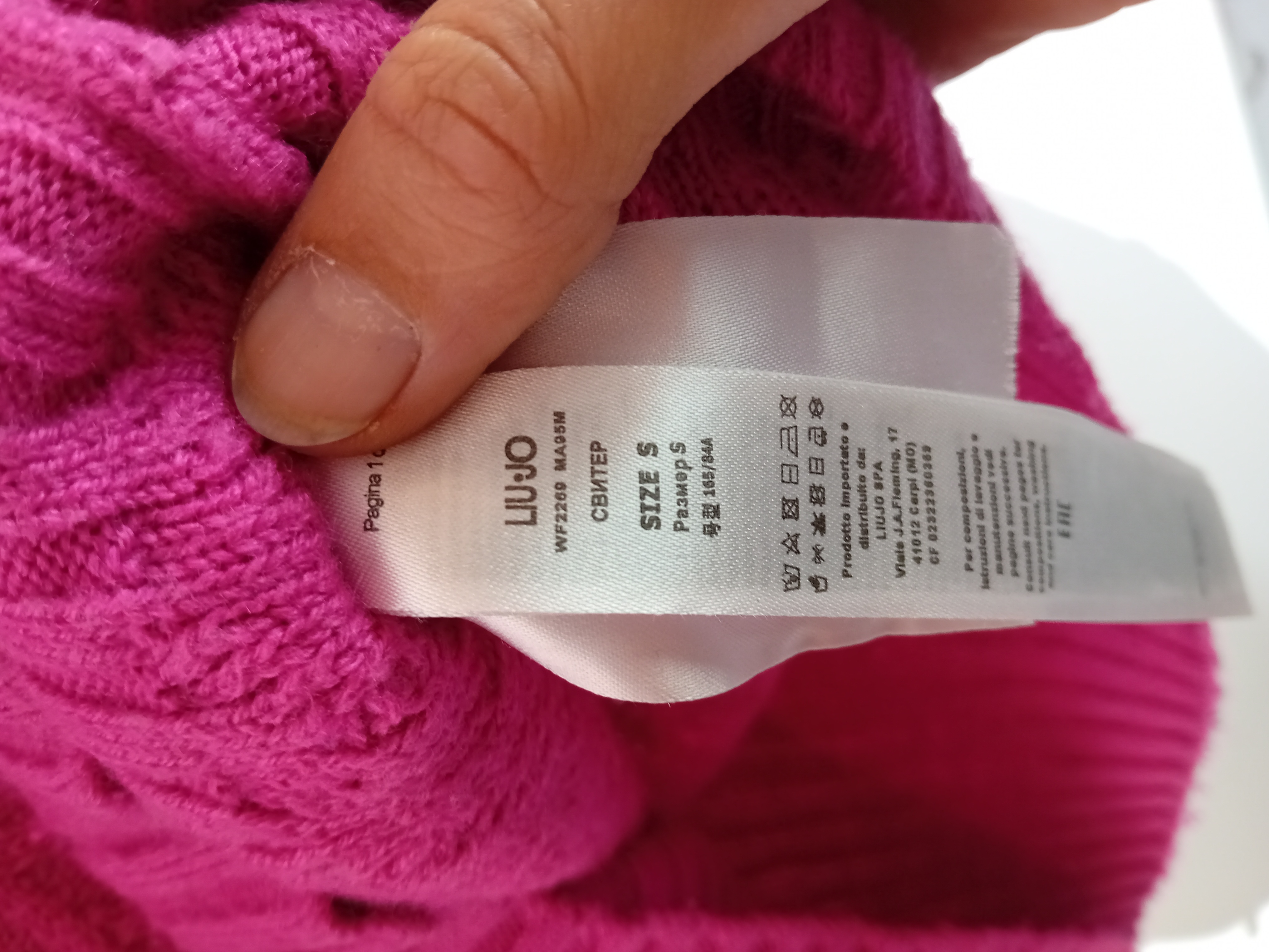 Pull En Maille Fuchsia Liu Jo S
