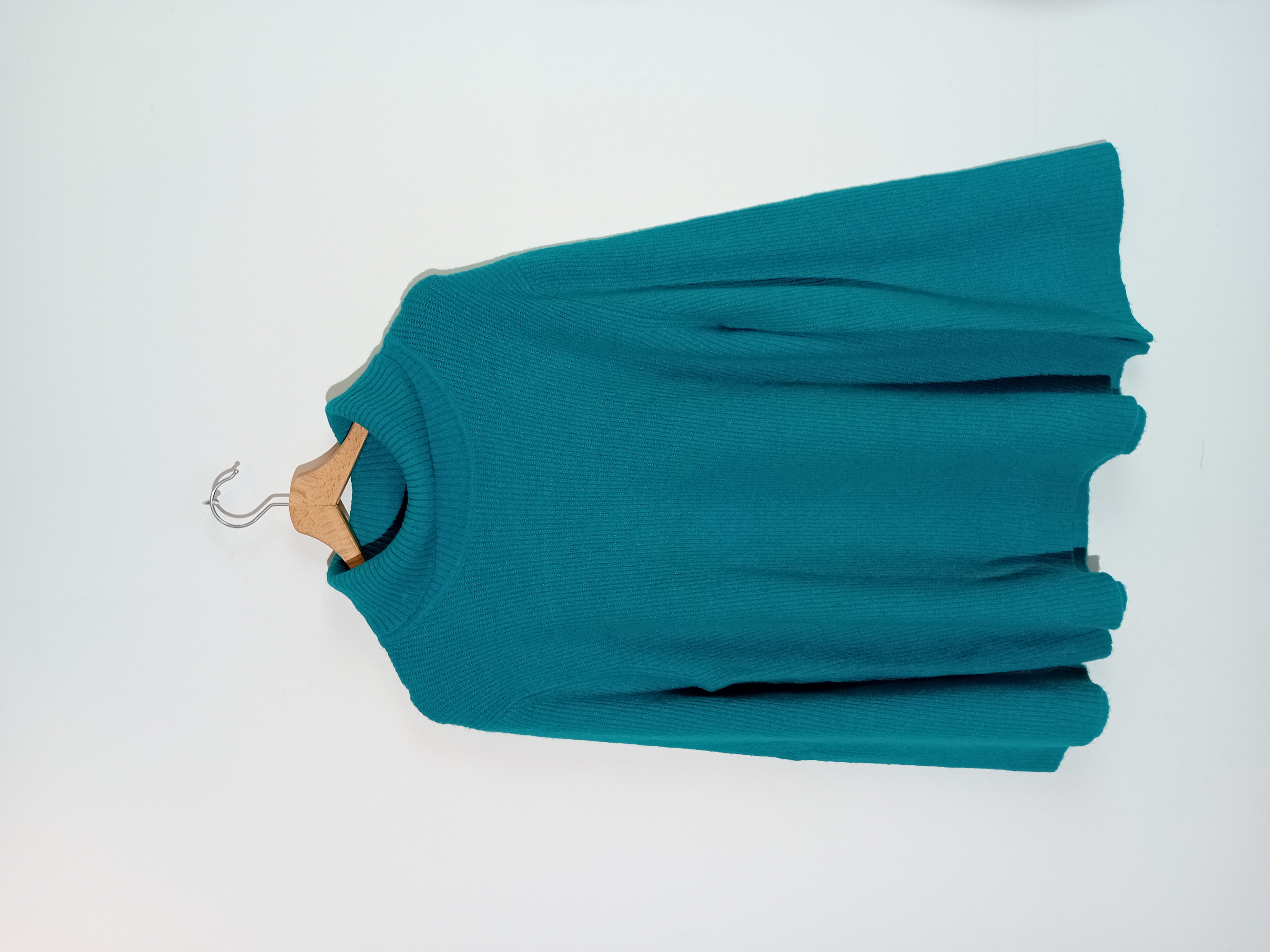 Pull Col Roulé Ameline Bleu Canard