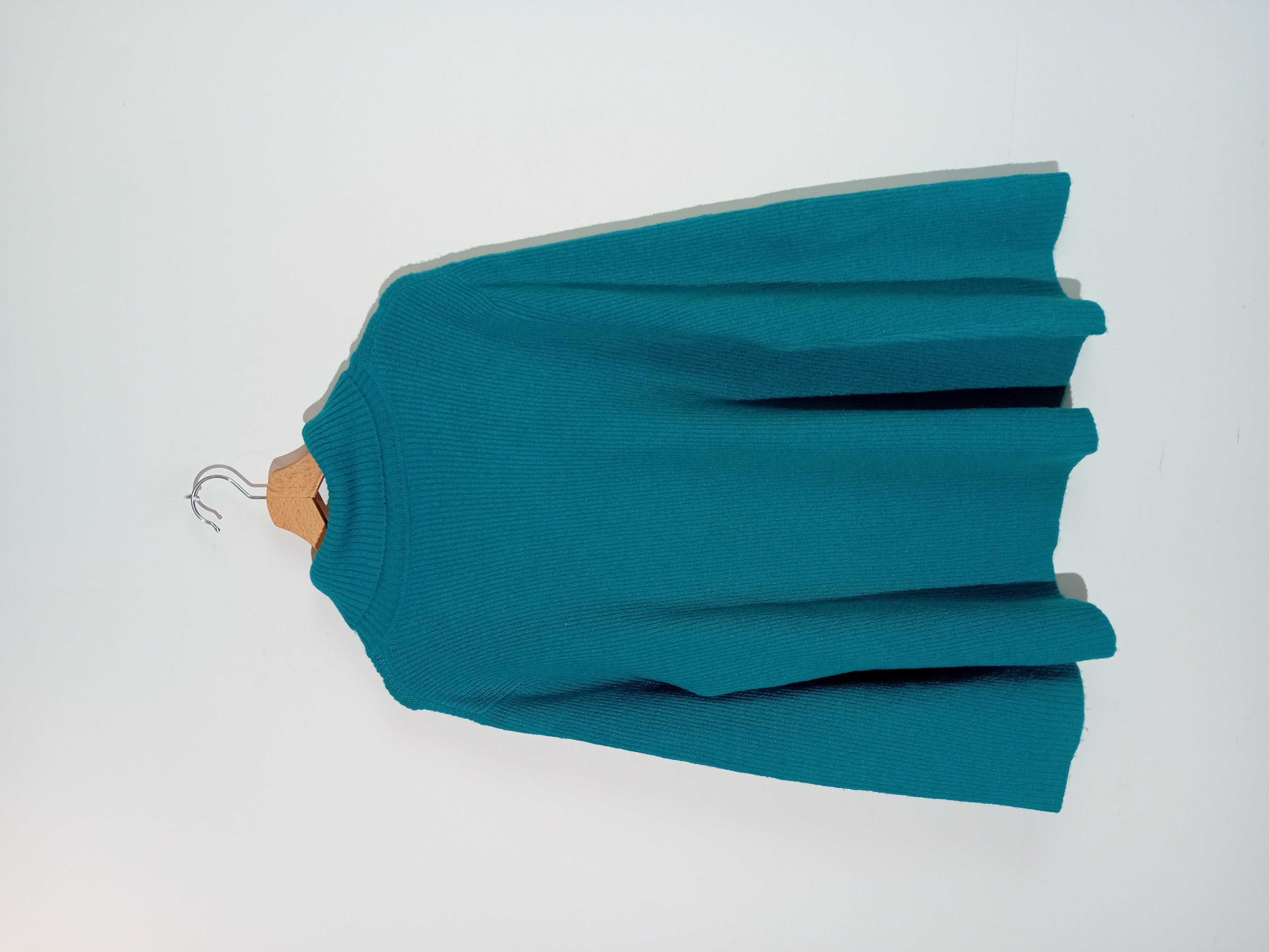 Pull Col Roulé Ameline Bleu Canard