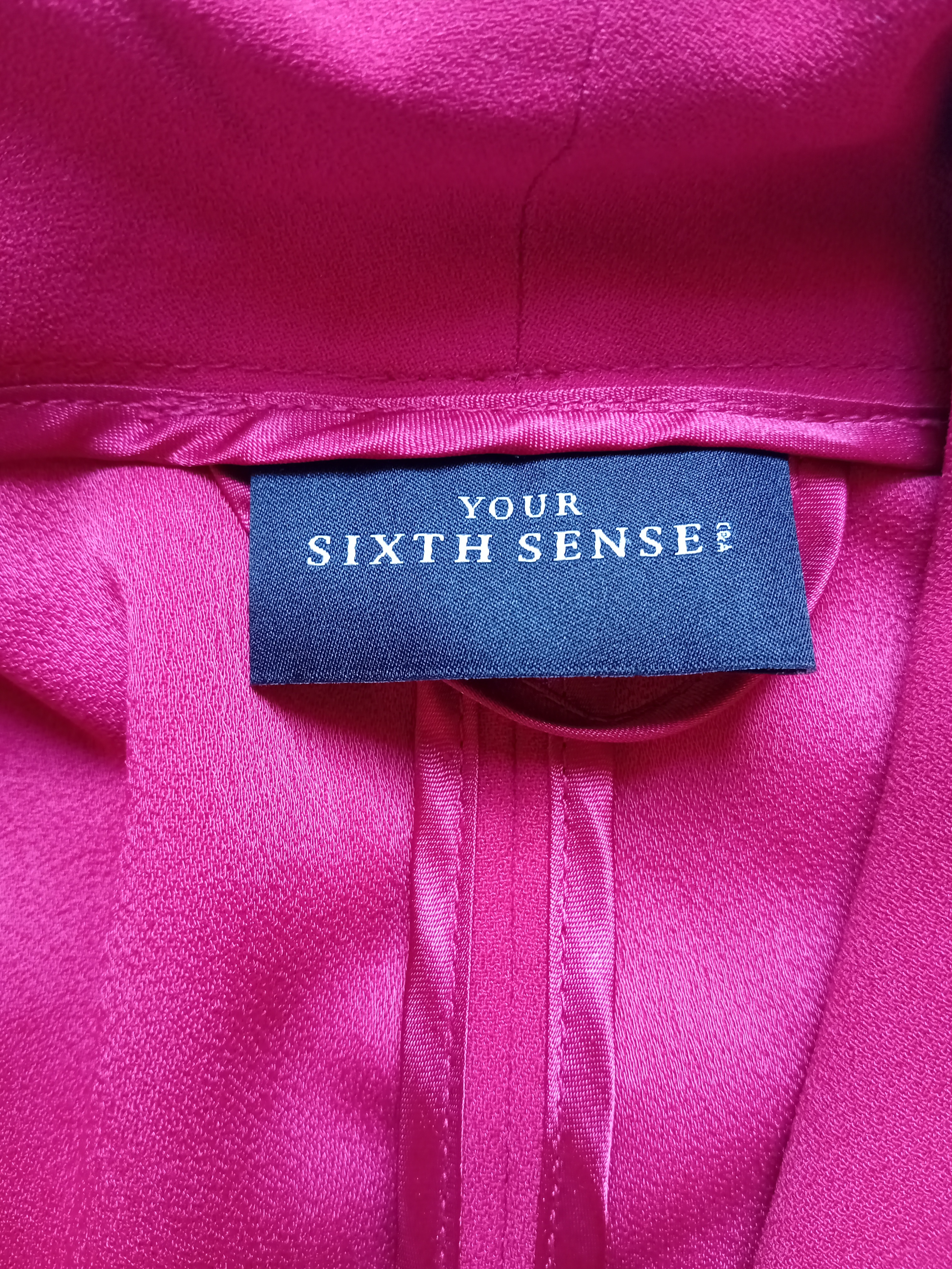 Blazer Léger Rouge Sans Bouton Your Sixth Sense