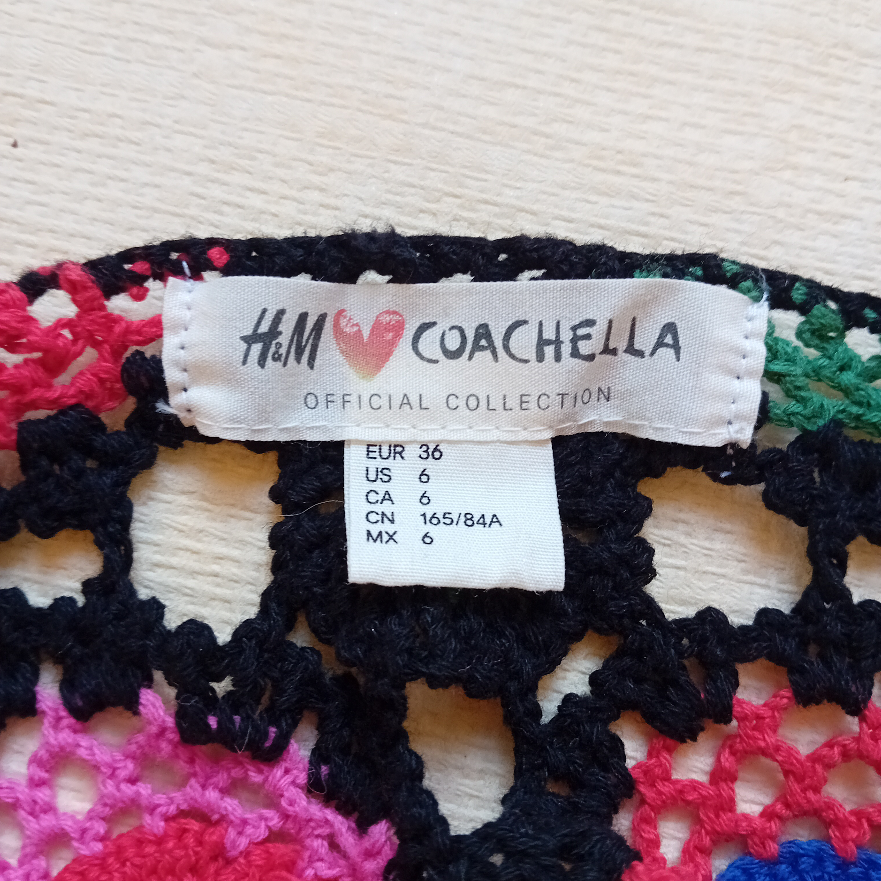 Robe Courte Crochet H&m Coachella