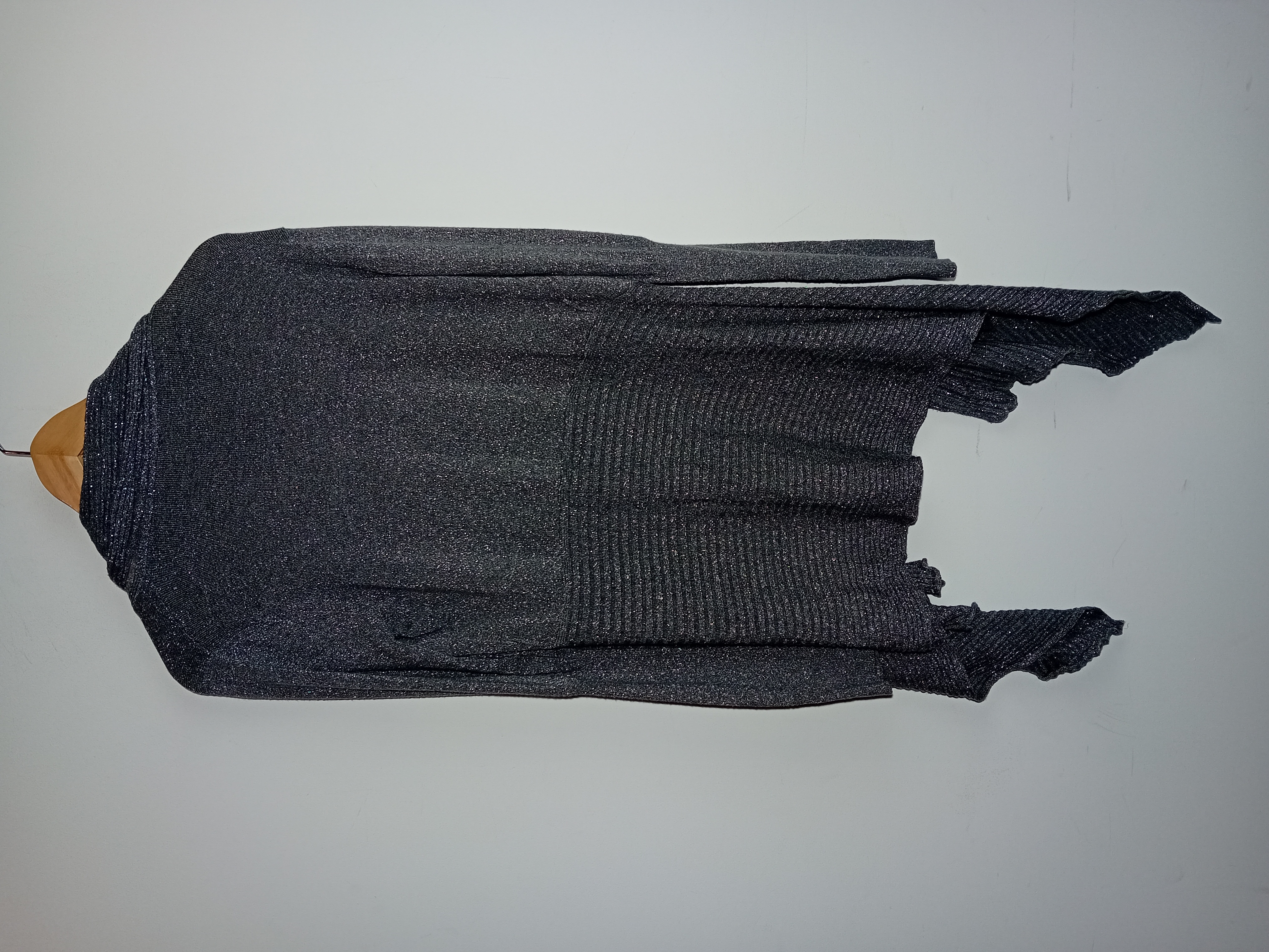Gilet Long Pailleté Argenté O.mill