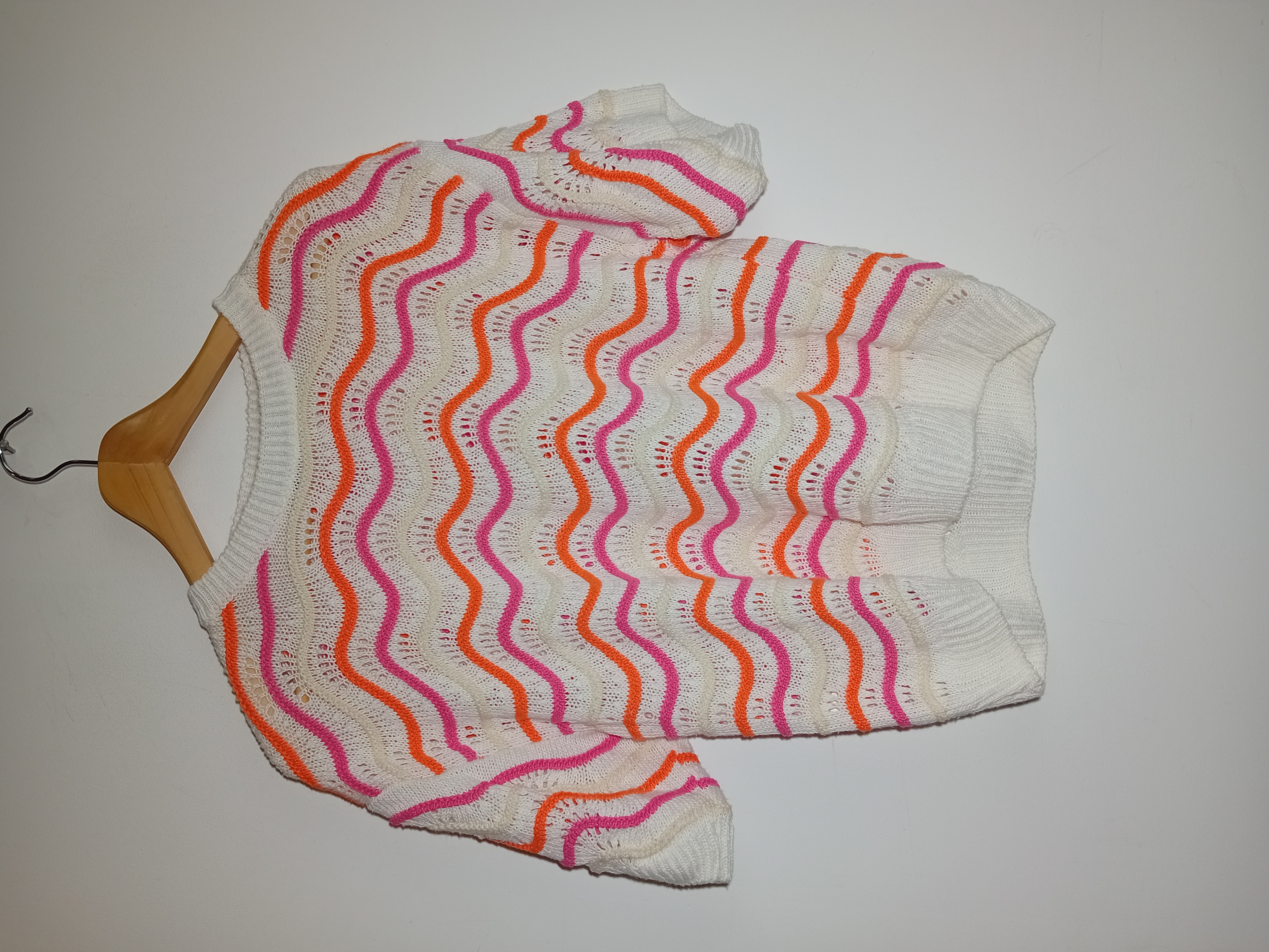 Pull Ajouré Rayures Ondulées Dolce C