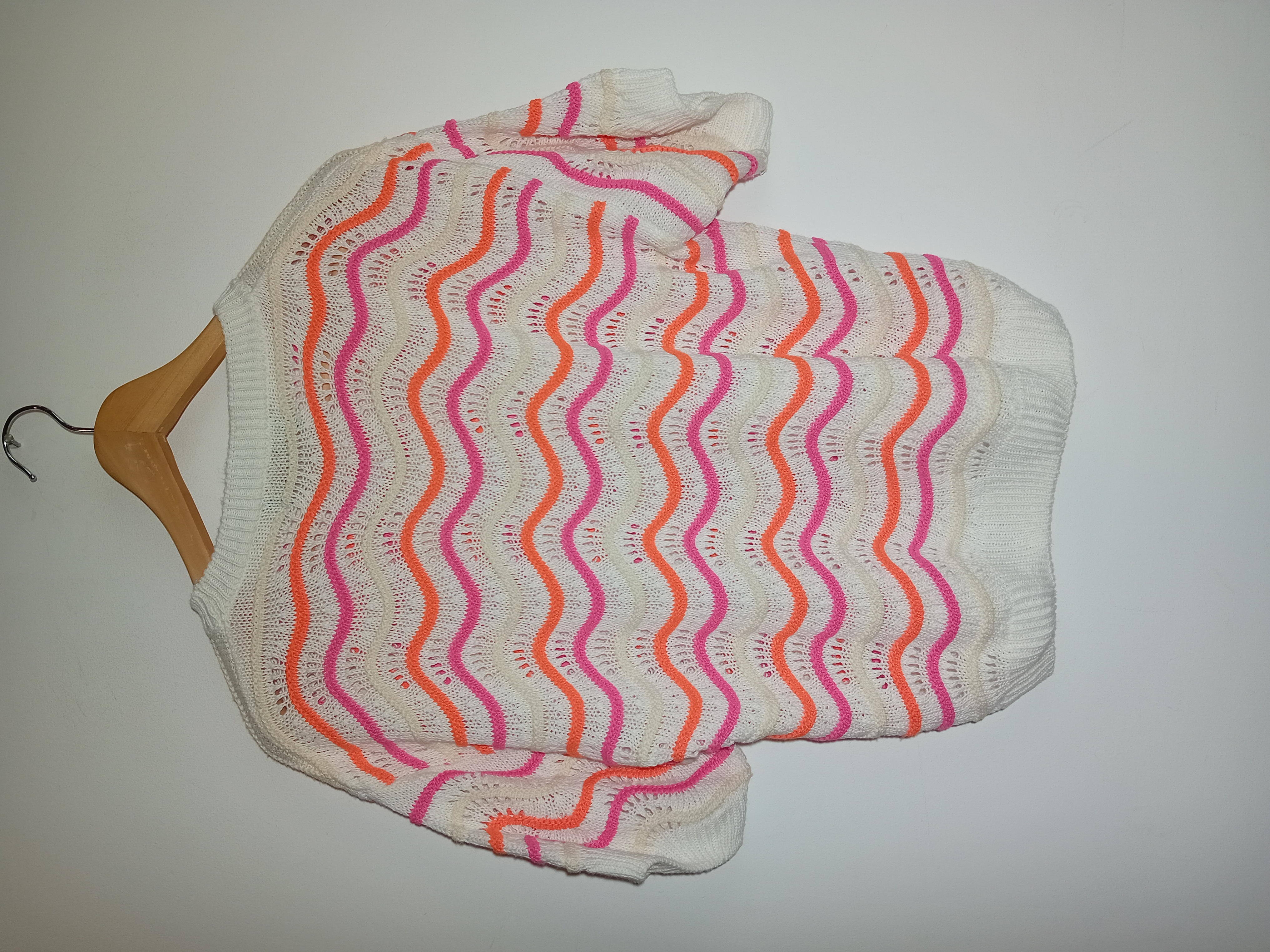 Pull Ajouré Rayures Ondulées Dolce C