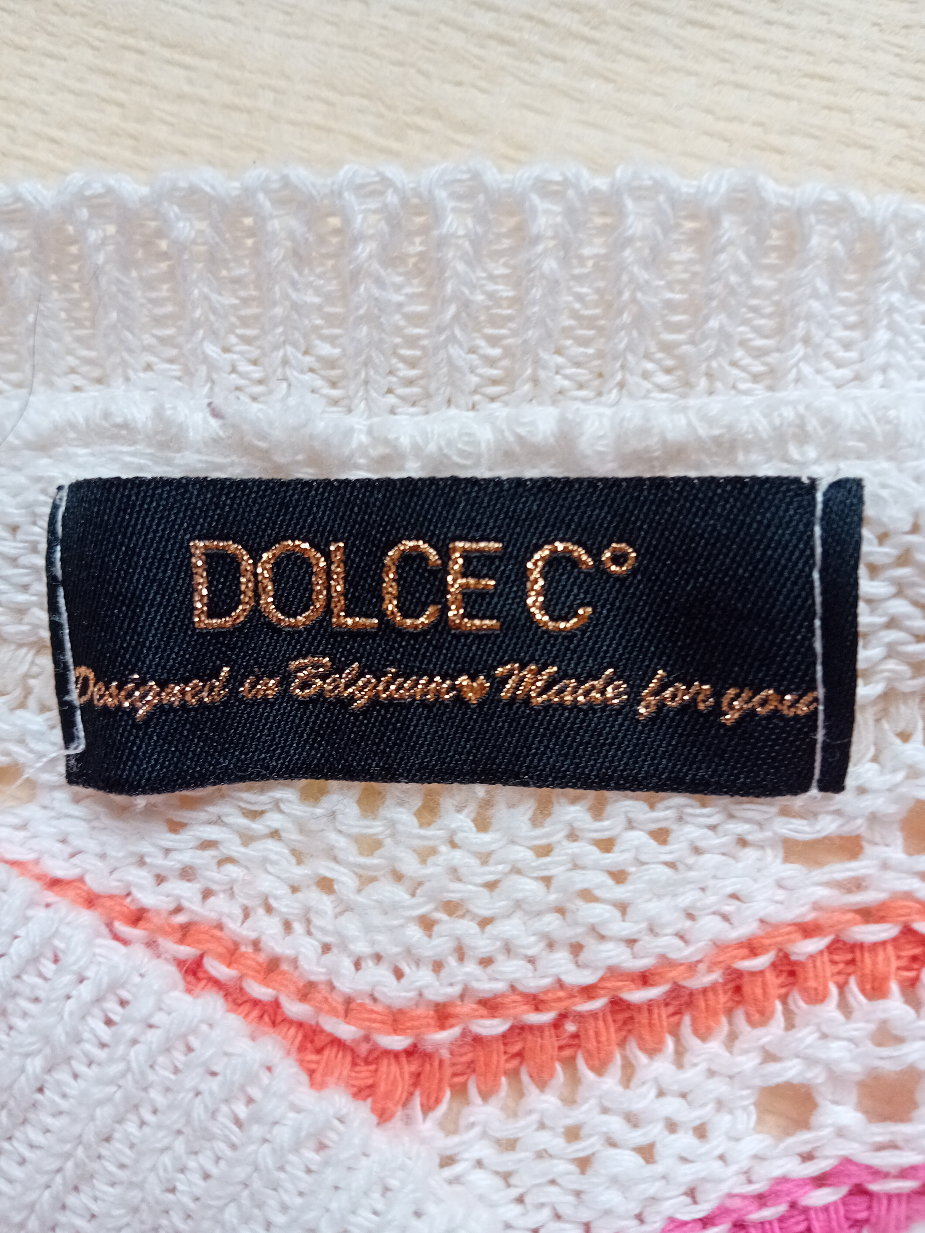 Pull Ajouré Rayures Ondulées Dolce C