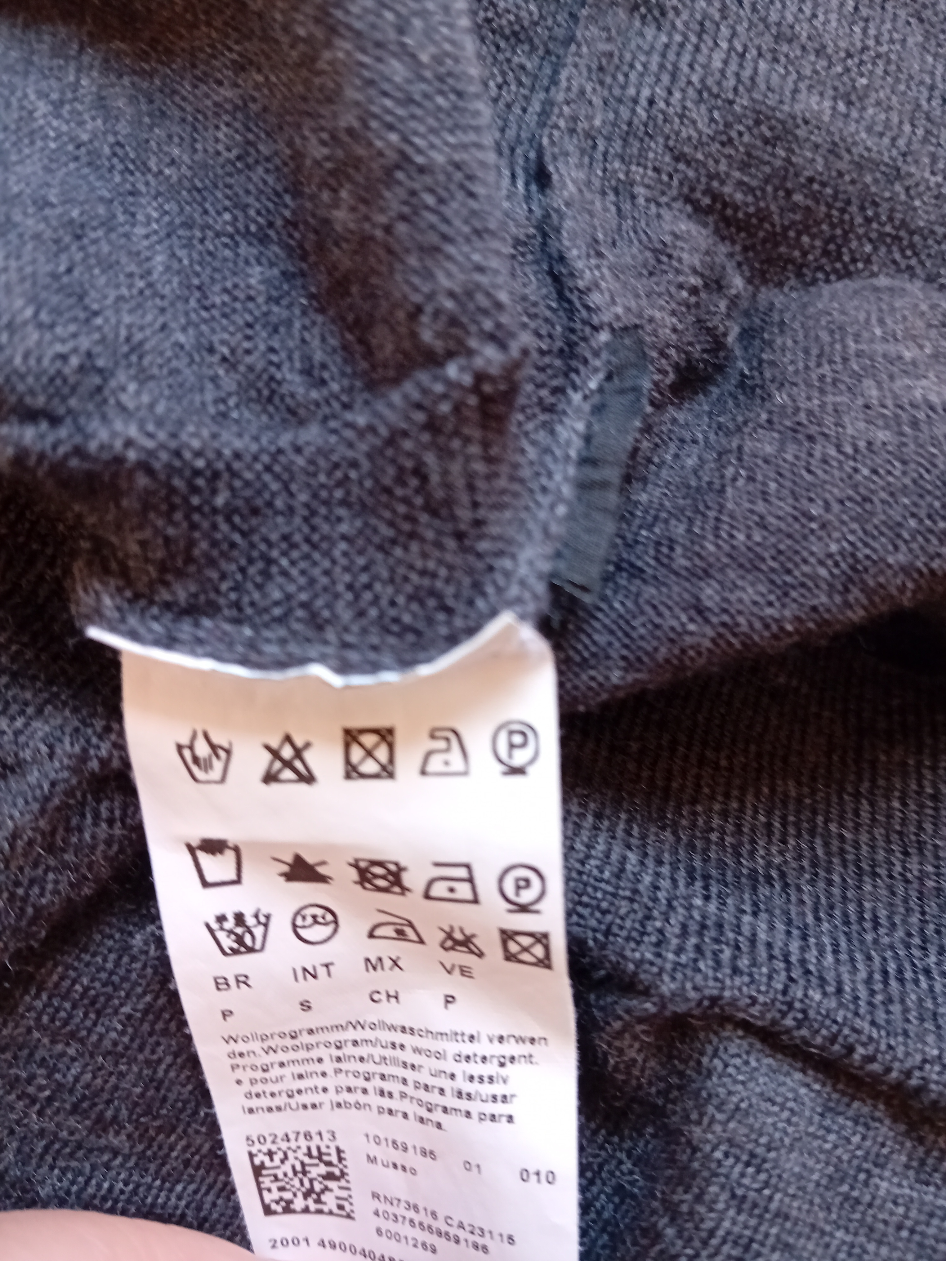 Pull Col Roule Hugo Boss Gris S