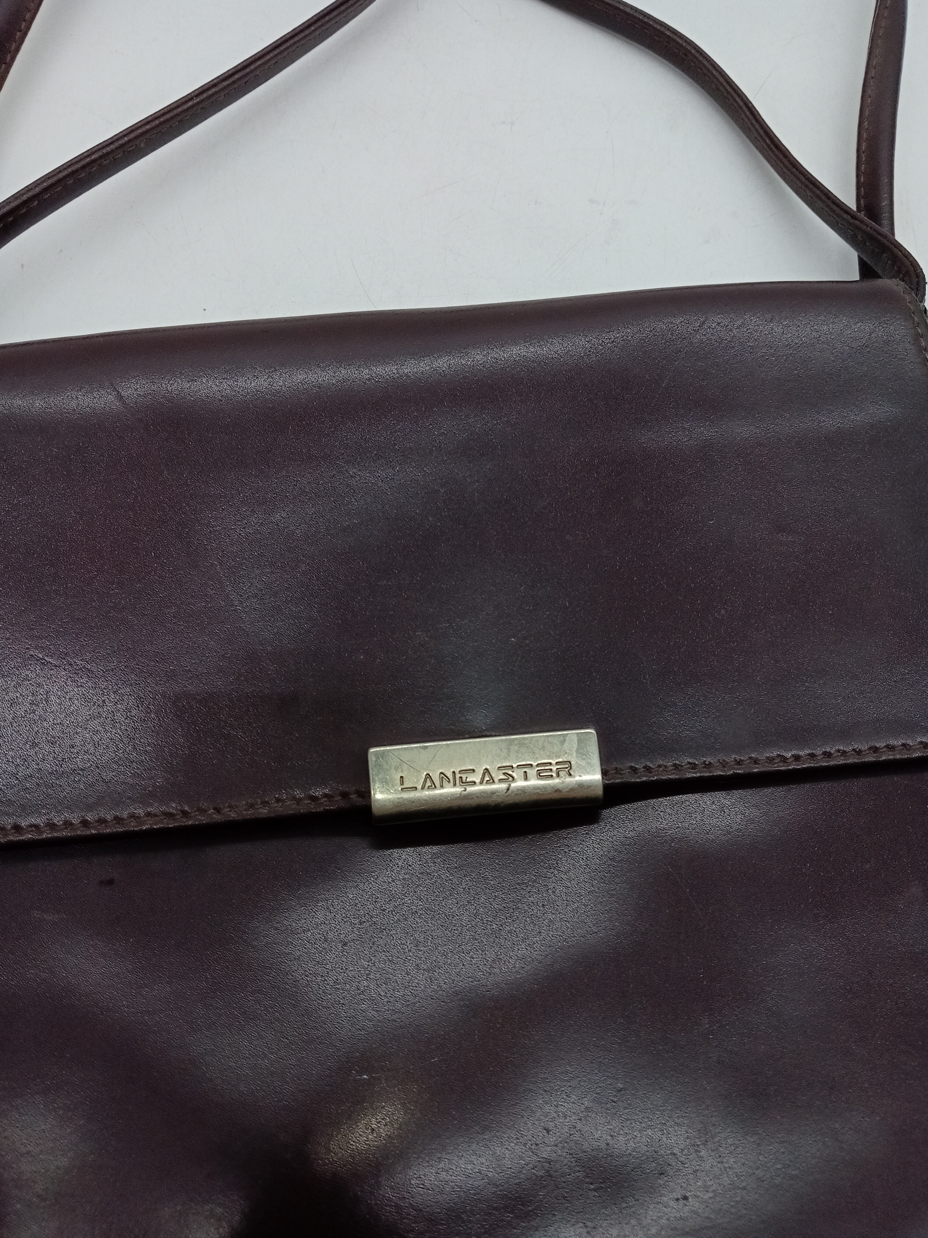 Sac Bandoulière Lancaster En Cuir Marron