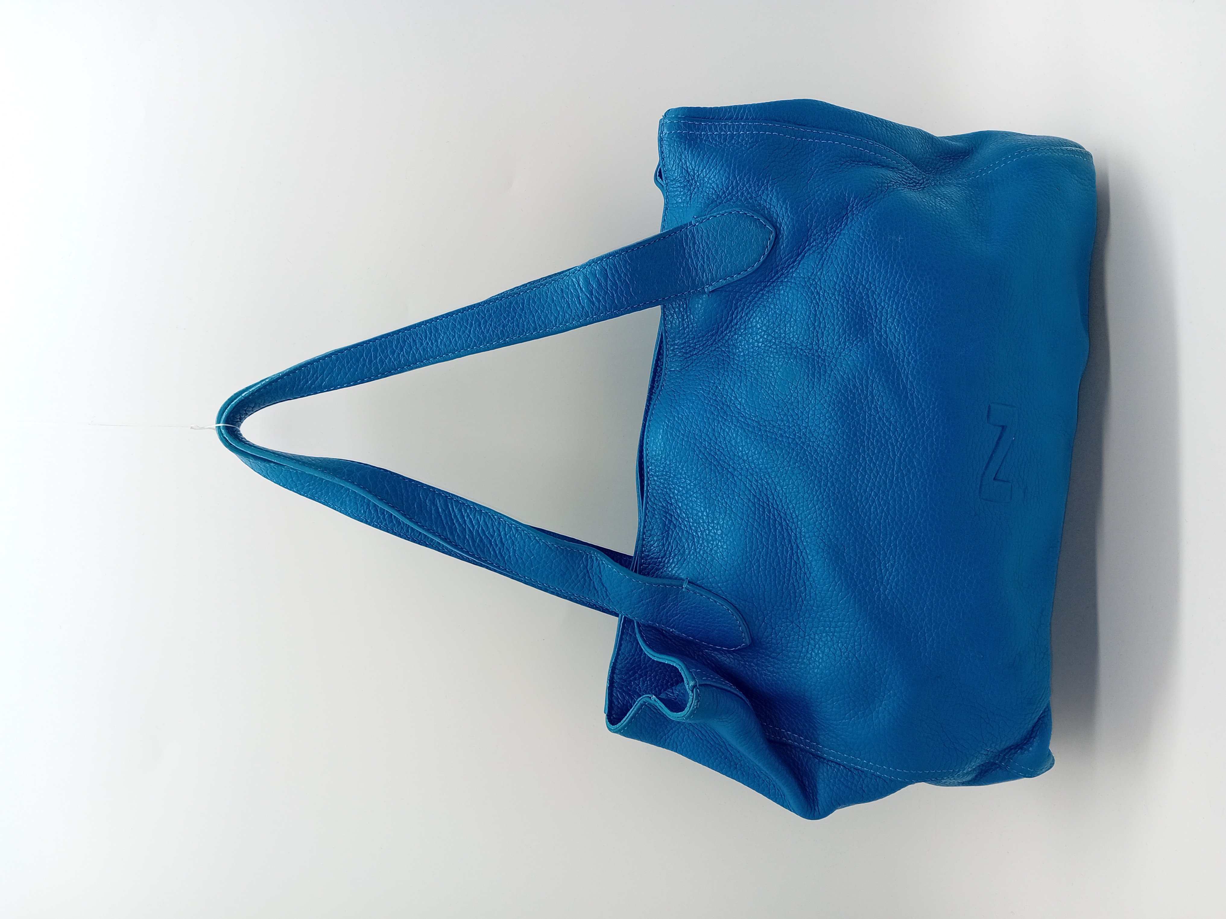 Sac À Main En Cuir Bleu Vif Natan