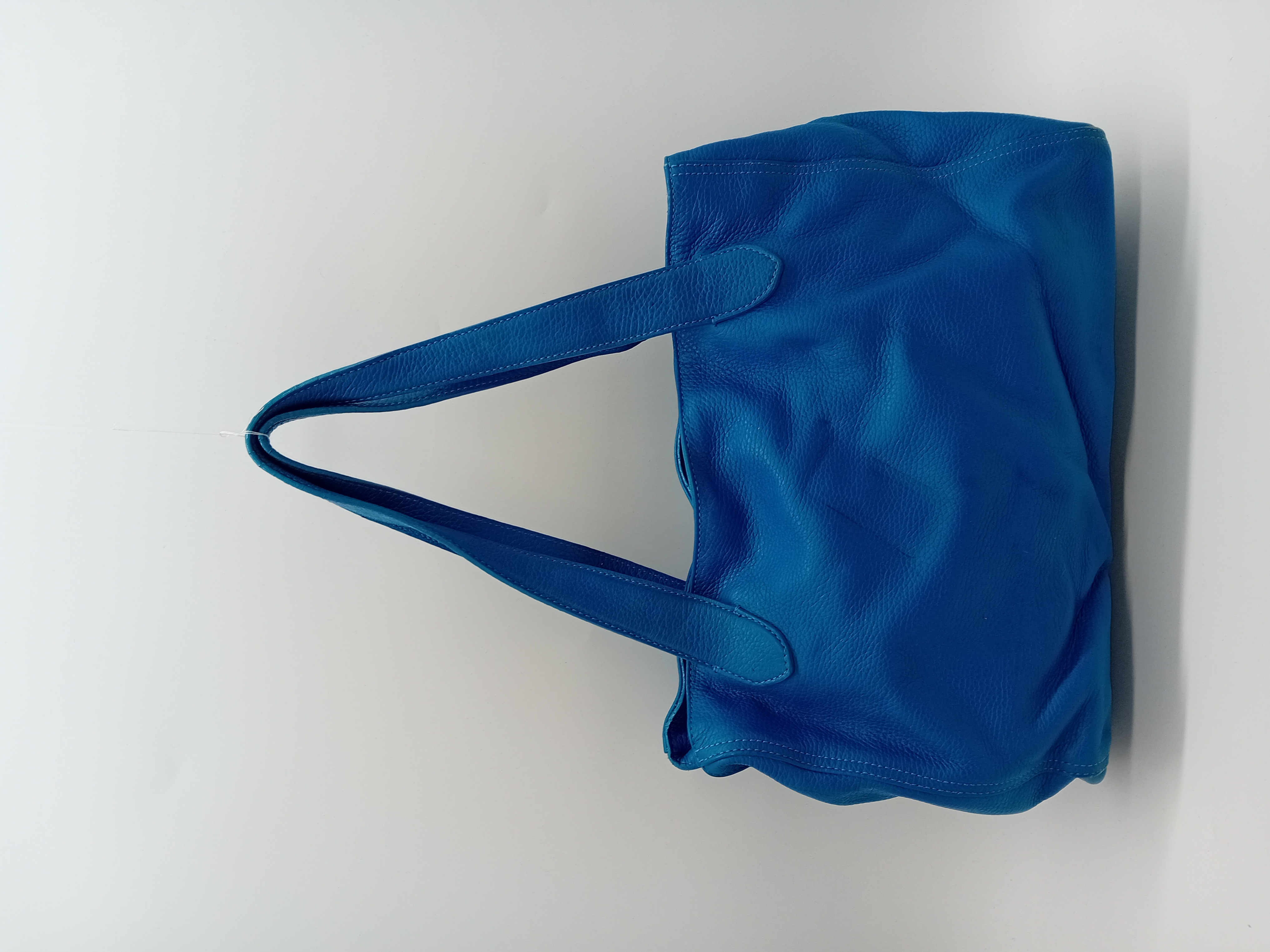 Sac À Main En Cuir Bleu Vif Natan