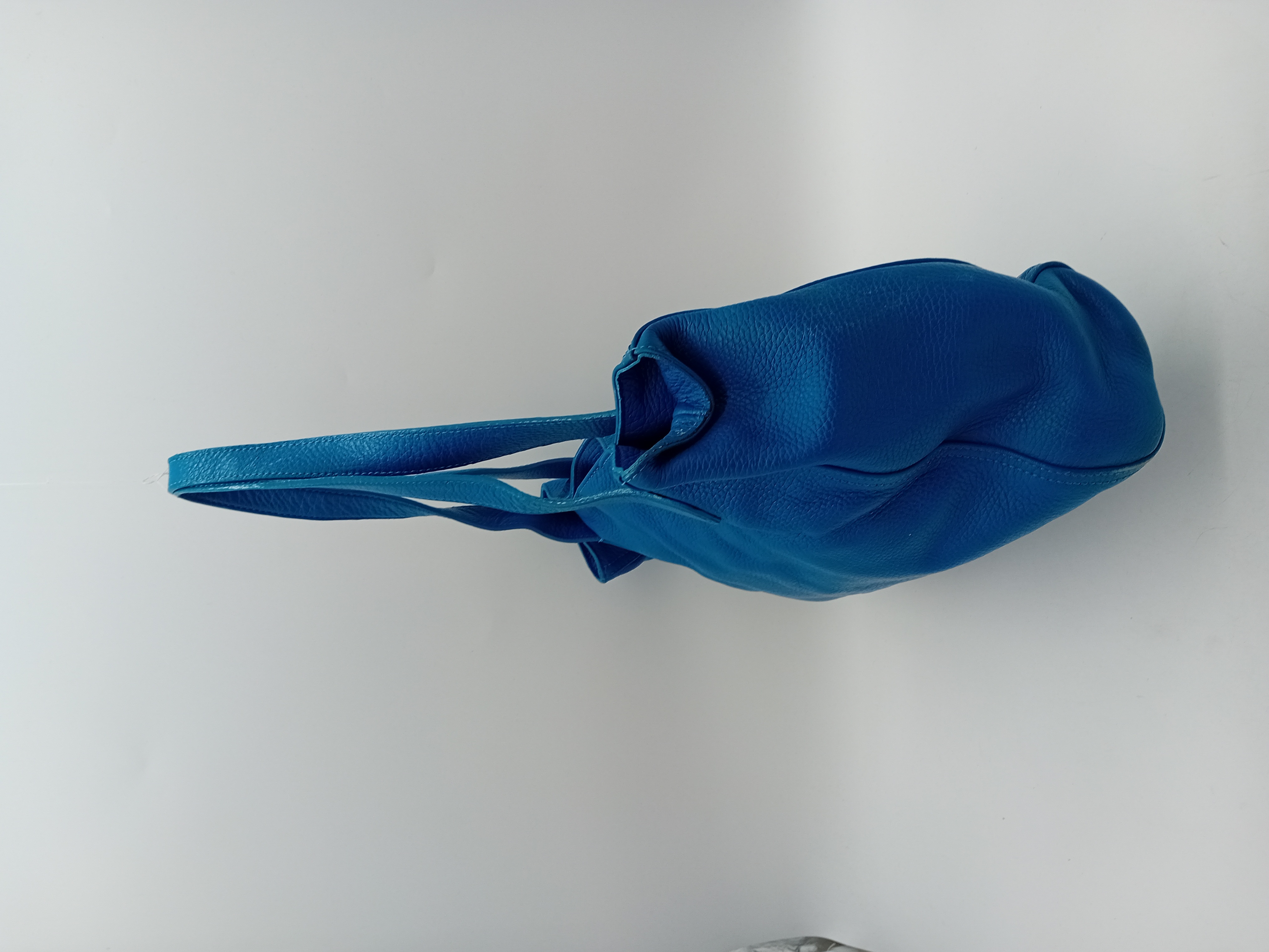 Sac À Main En Cuir Bleu Vif Natan