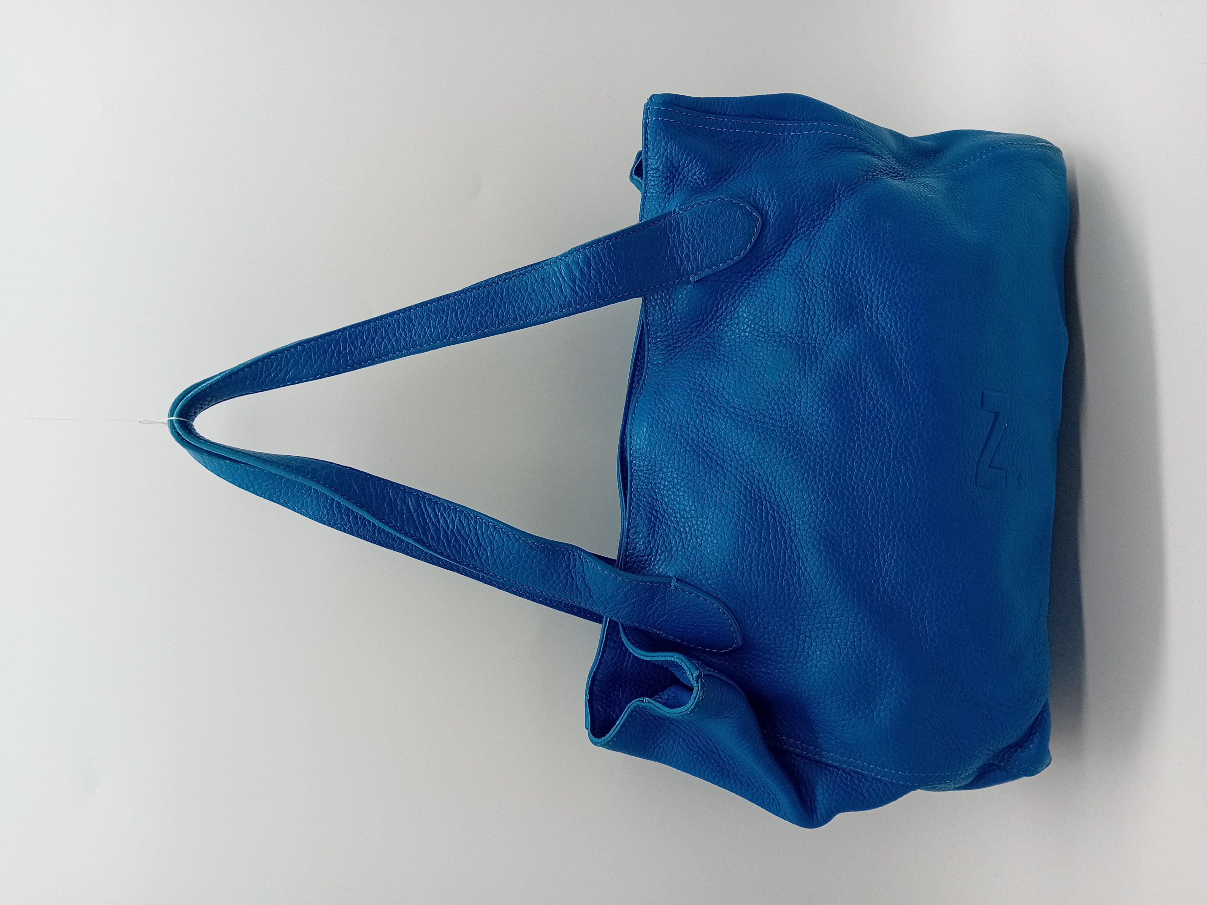 Sac À Main En Cuir Bleu Vif Natan
