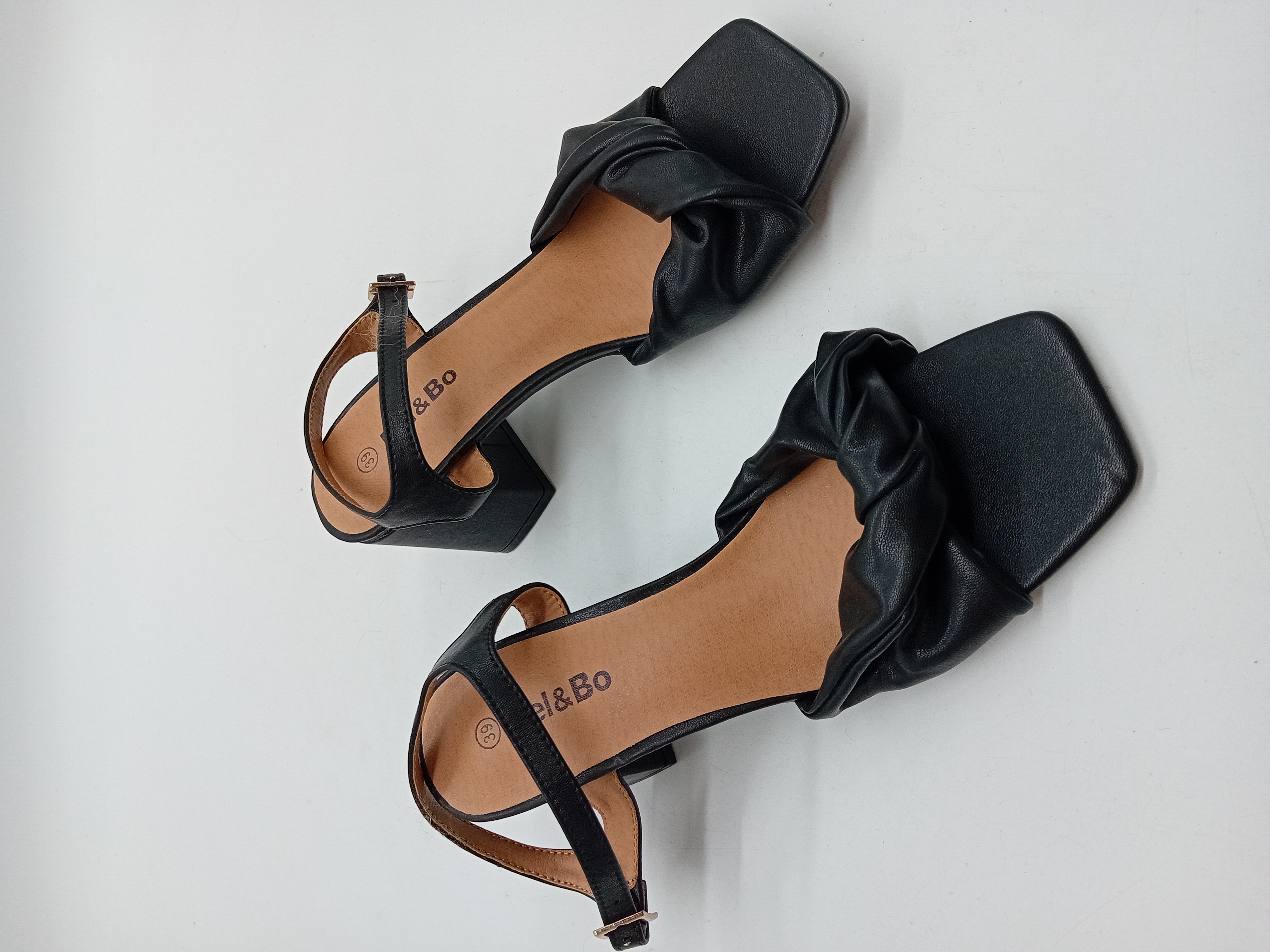 Sandales Talons Noirs Bel&bo 39