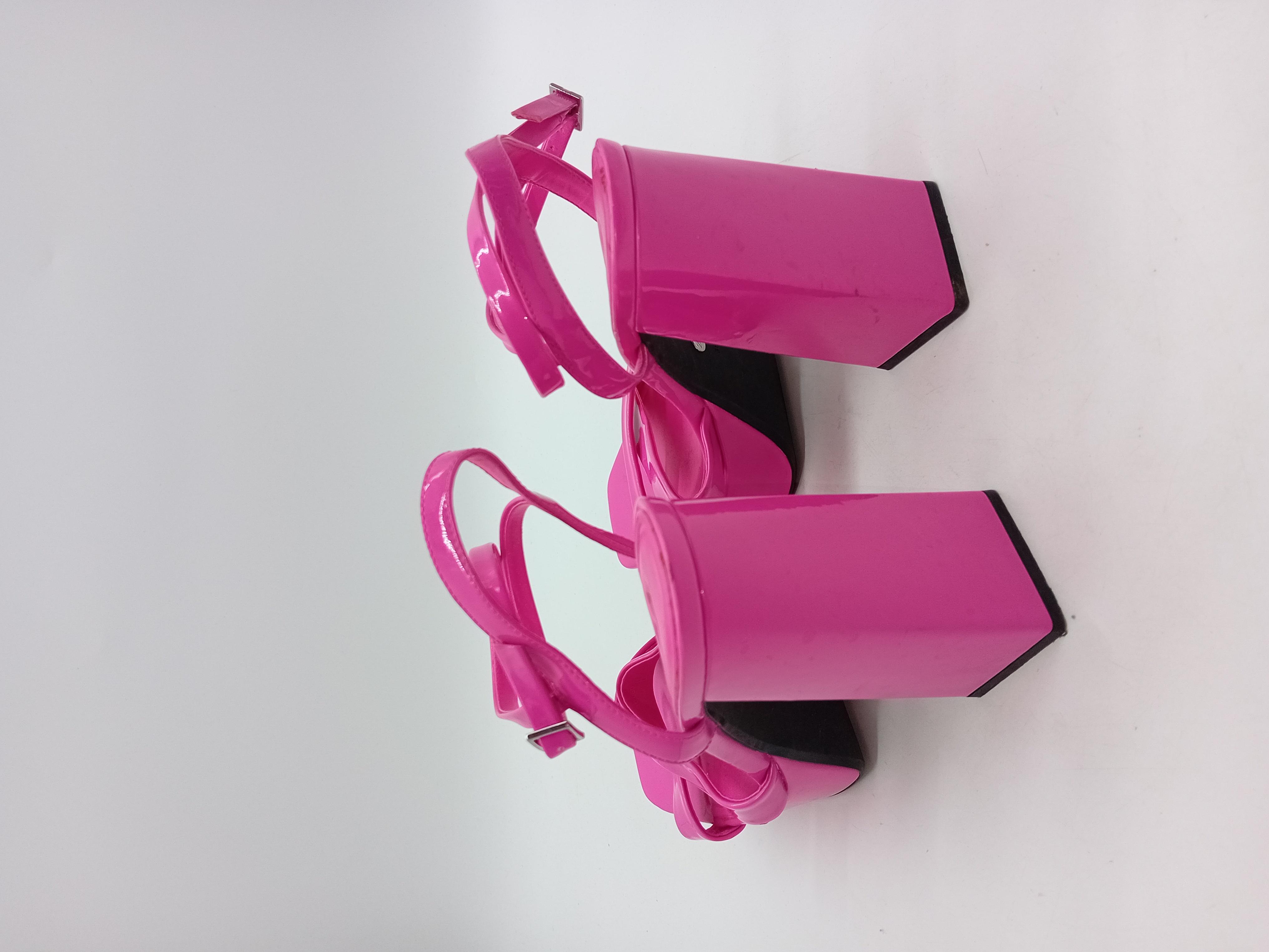 Sandales Plateforme Vernies Fuchsia Zara 38