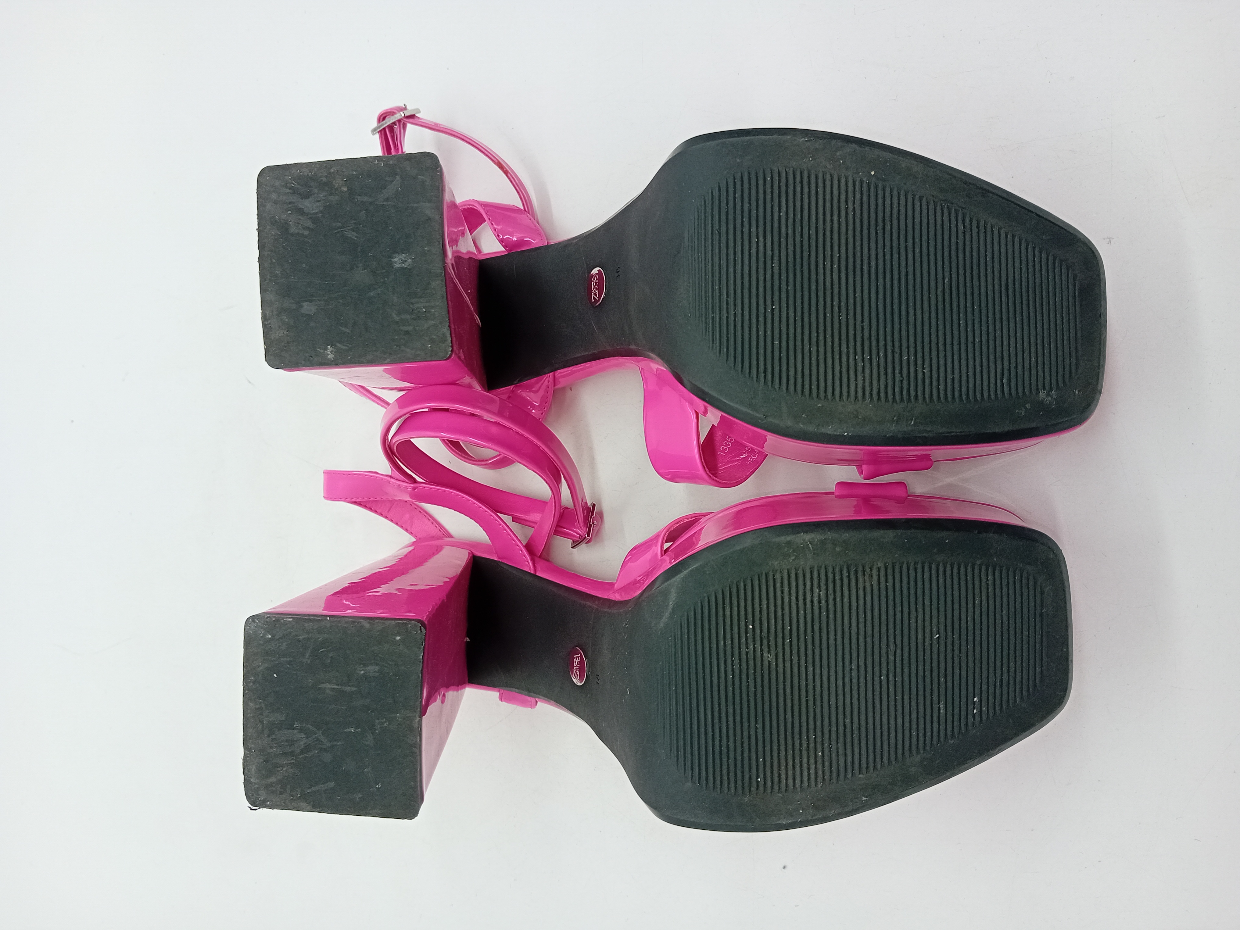 Sandales Plateforme Vernies Fuchsia Zara 38
