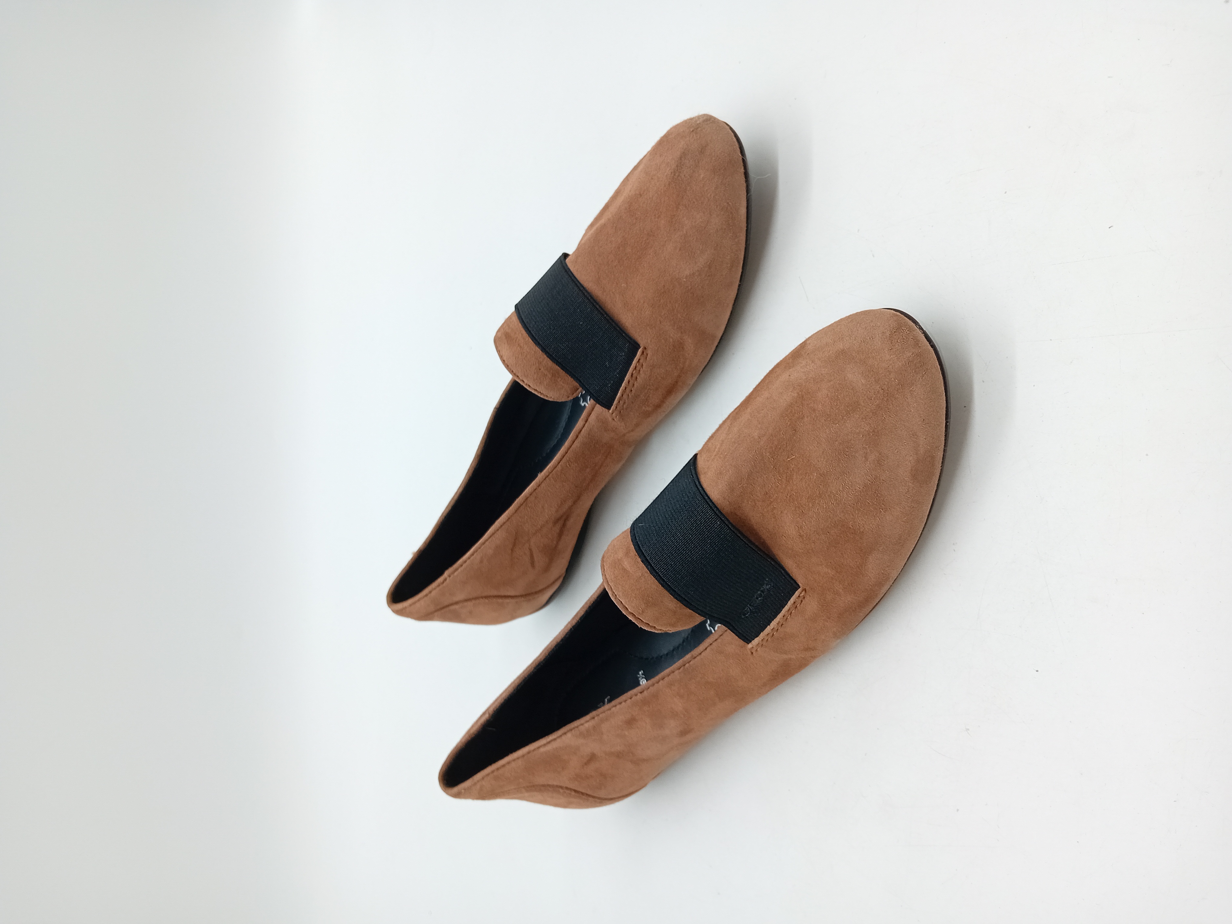 Mocassins Daim Marron Geox Respira 39.5
