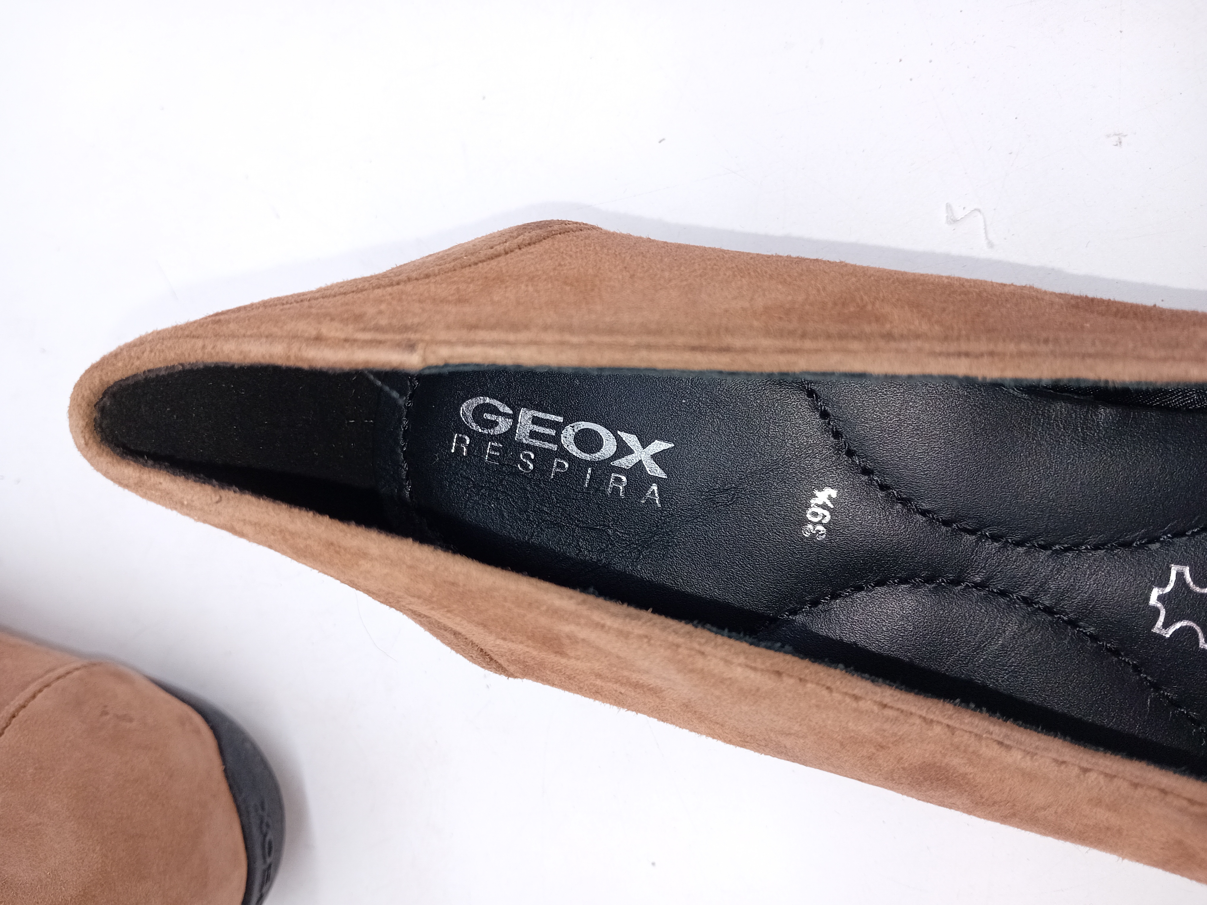 Mocassins Daim Marron Geox Respira 39.5