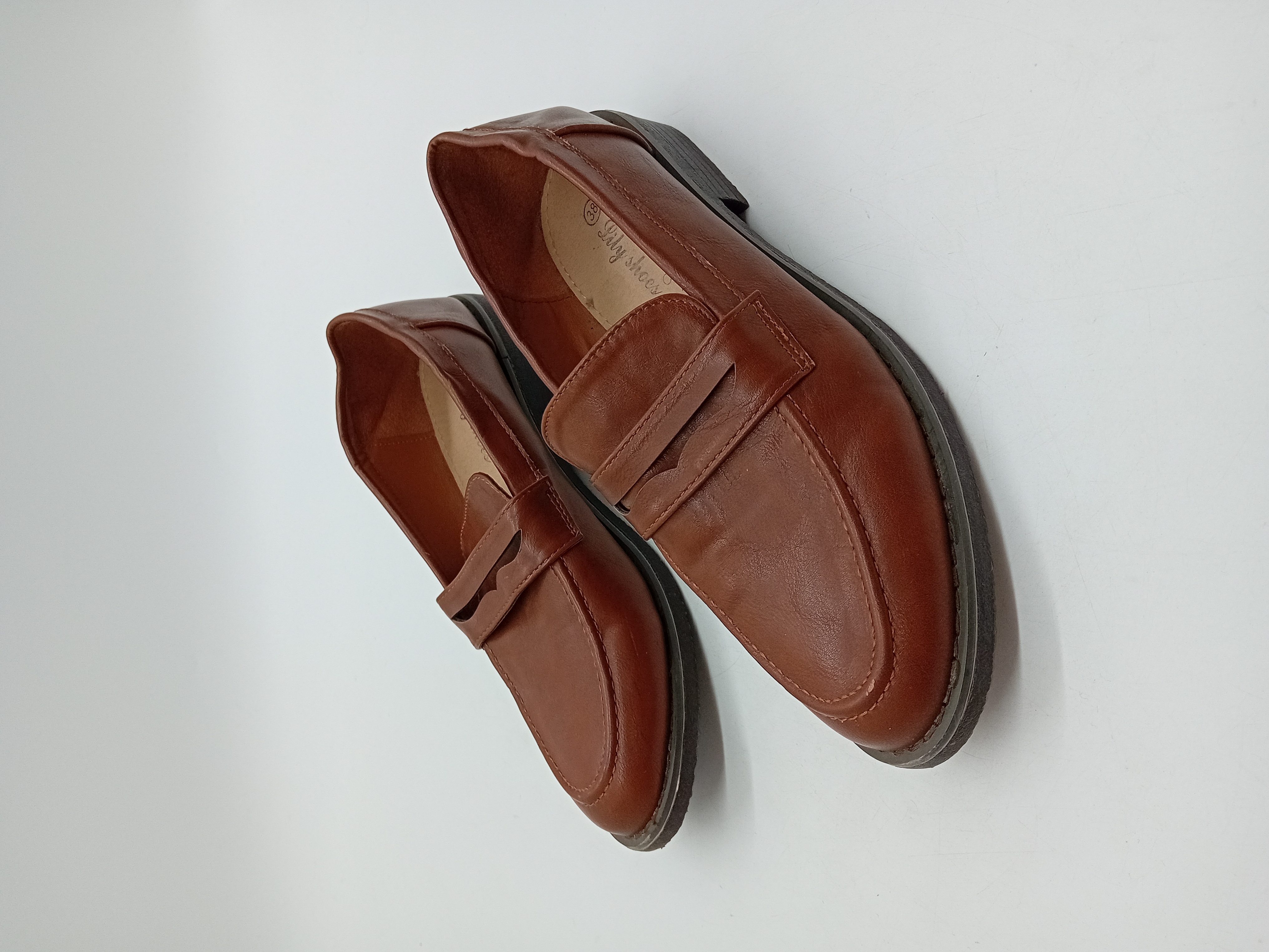 Mocassins À Plateau Marron Lily Shoes