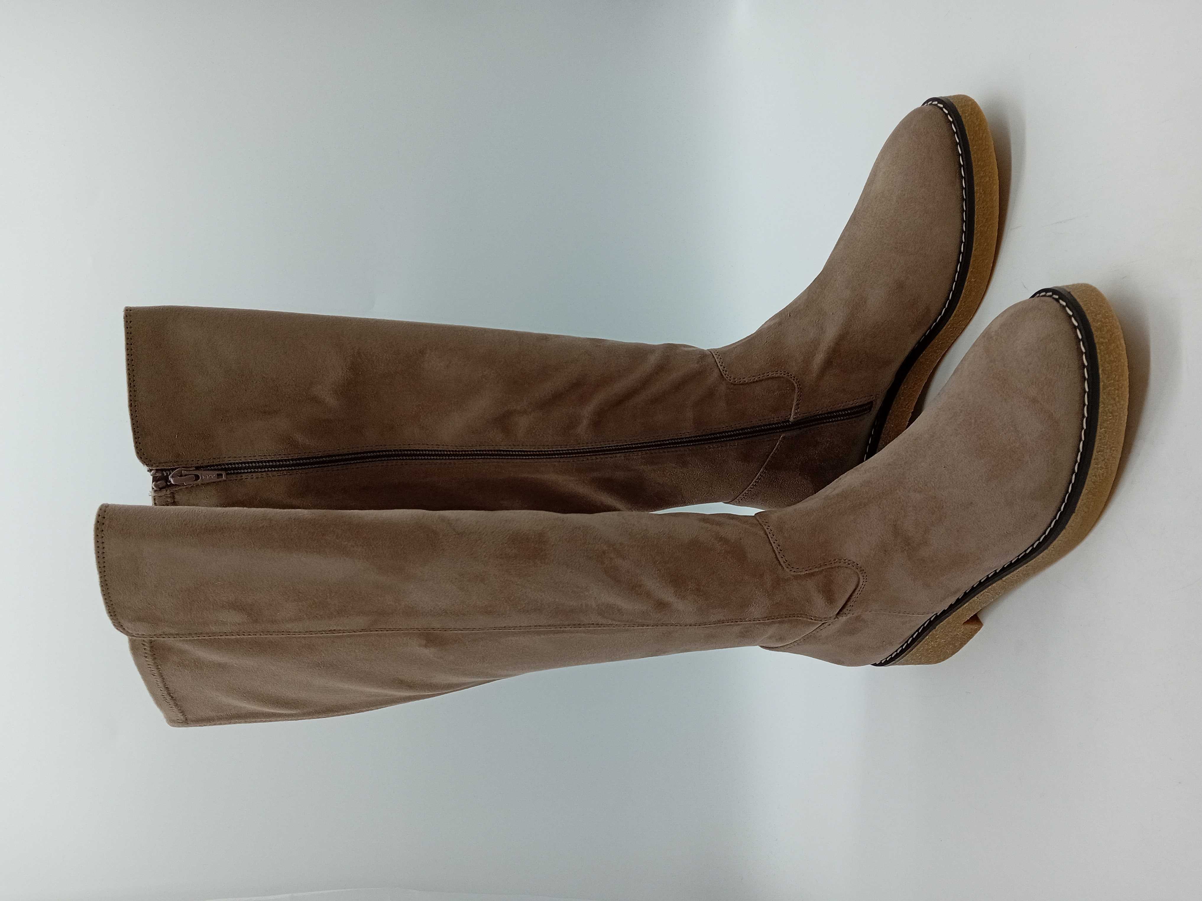 Bottes Hautes Daim Taupe Unisa 40