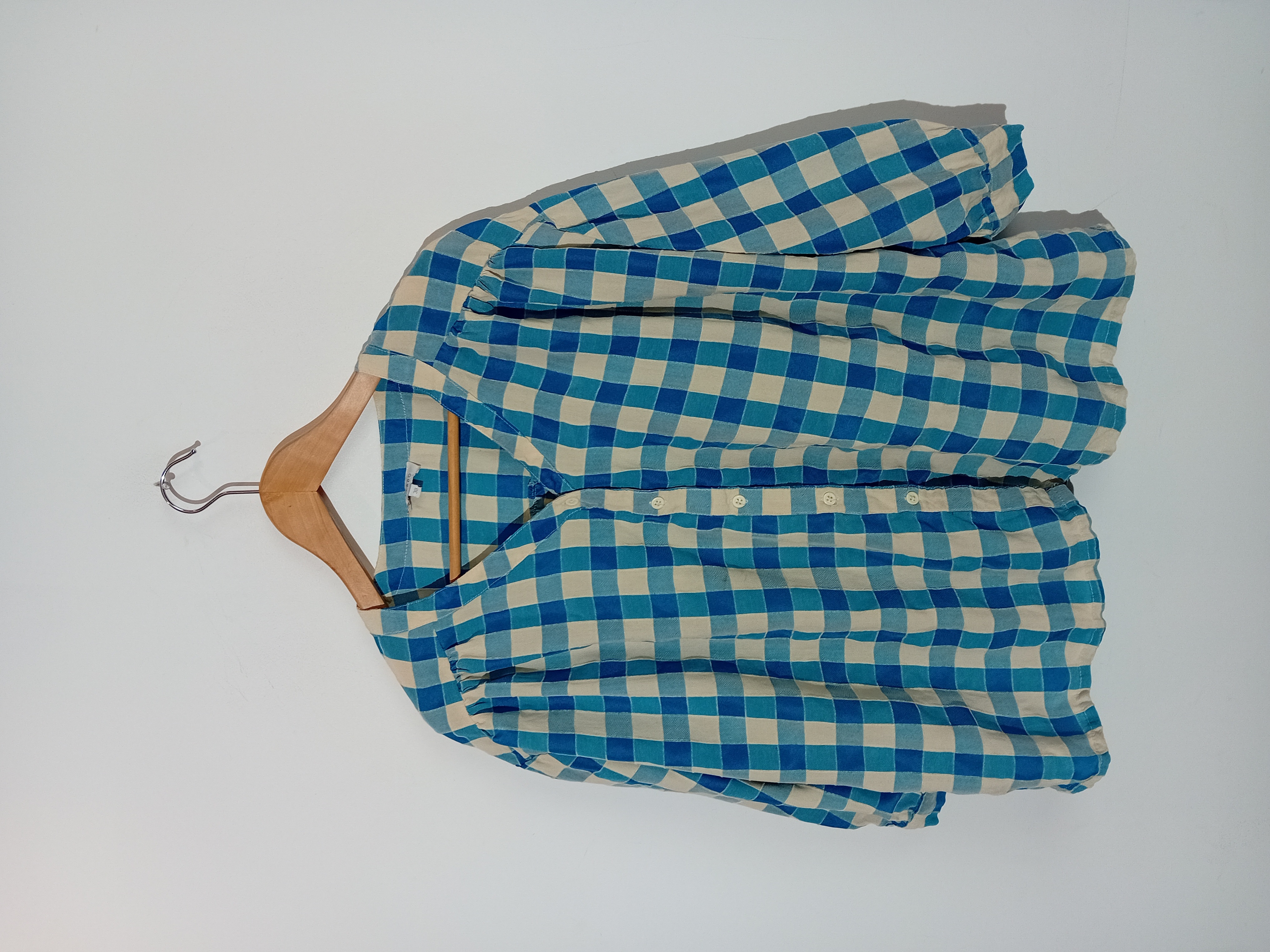 Blouse Vichy Bleue Blanche M