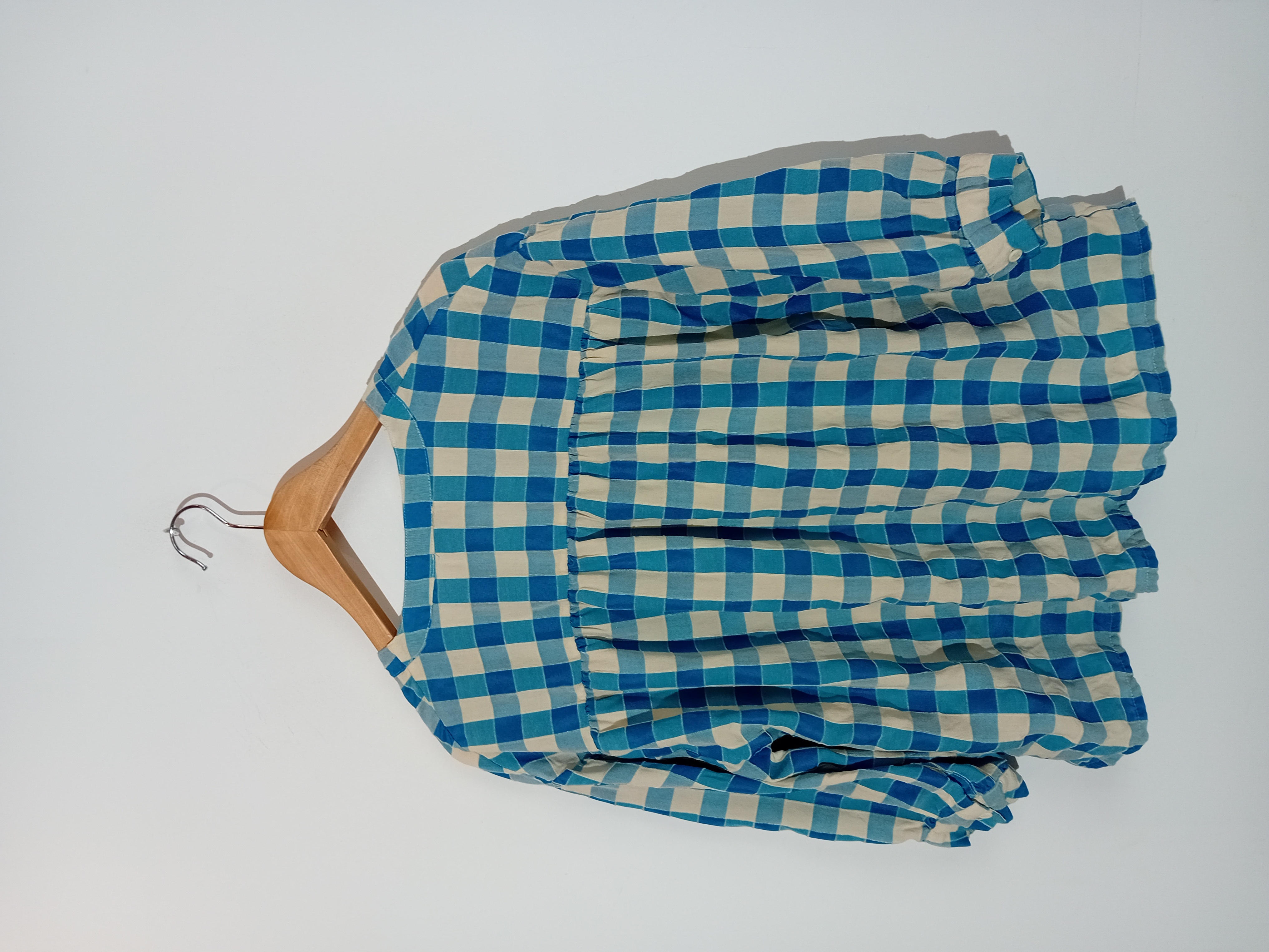 Blouse Vichy Bleue Blanche M