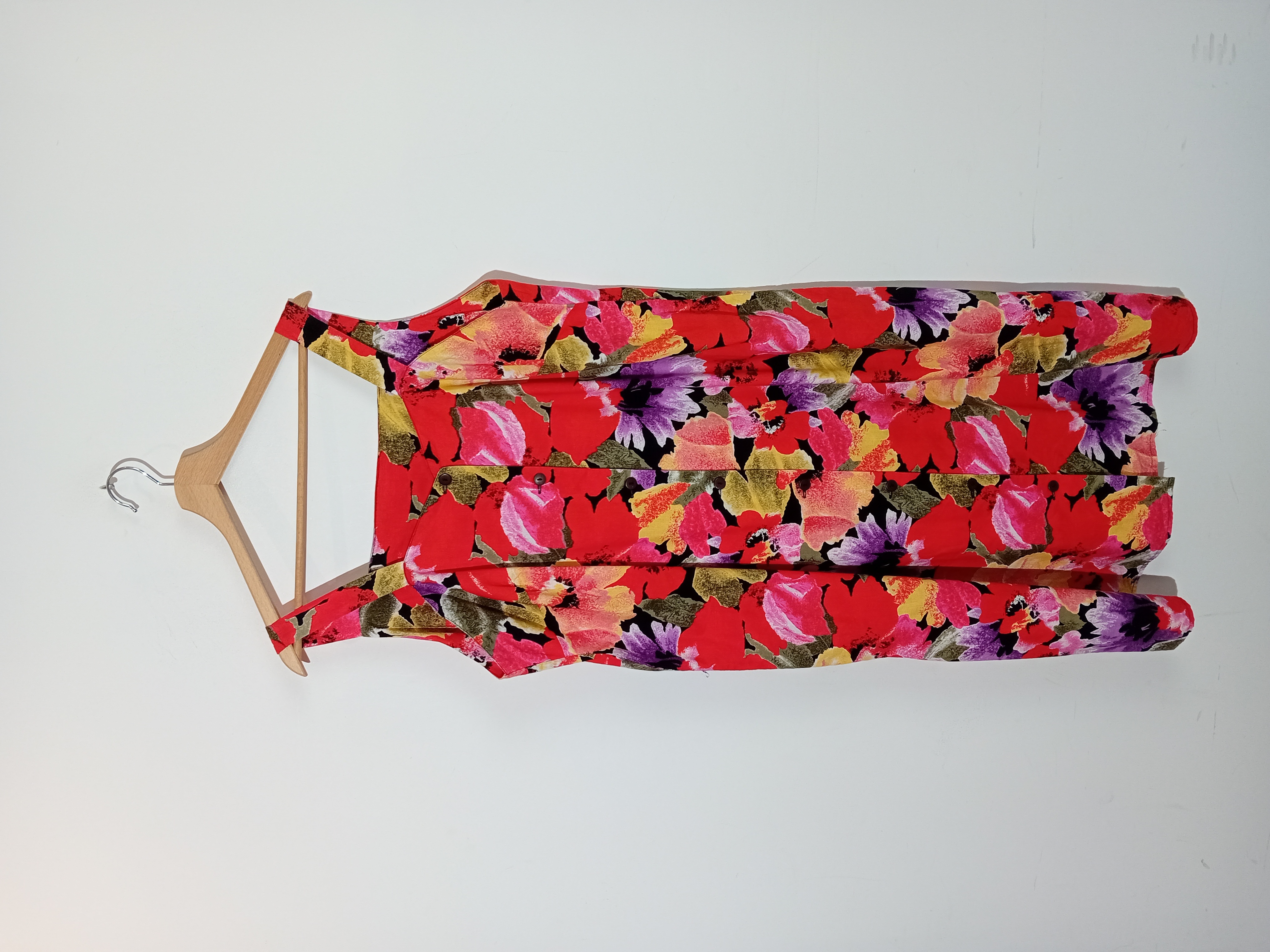 Robe Floral Vintage Sans Manches
