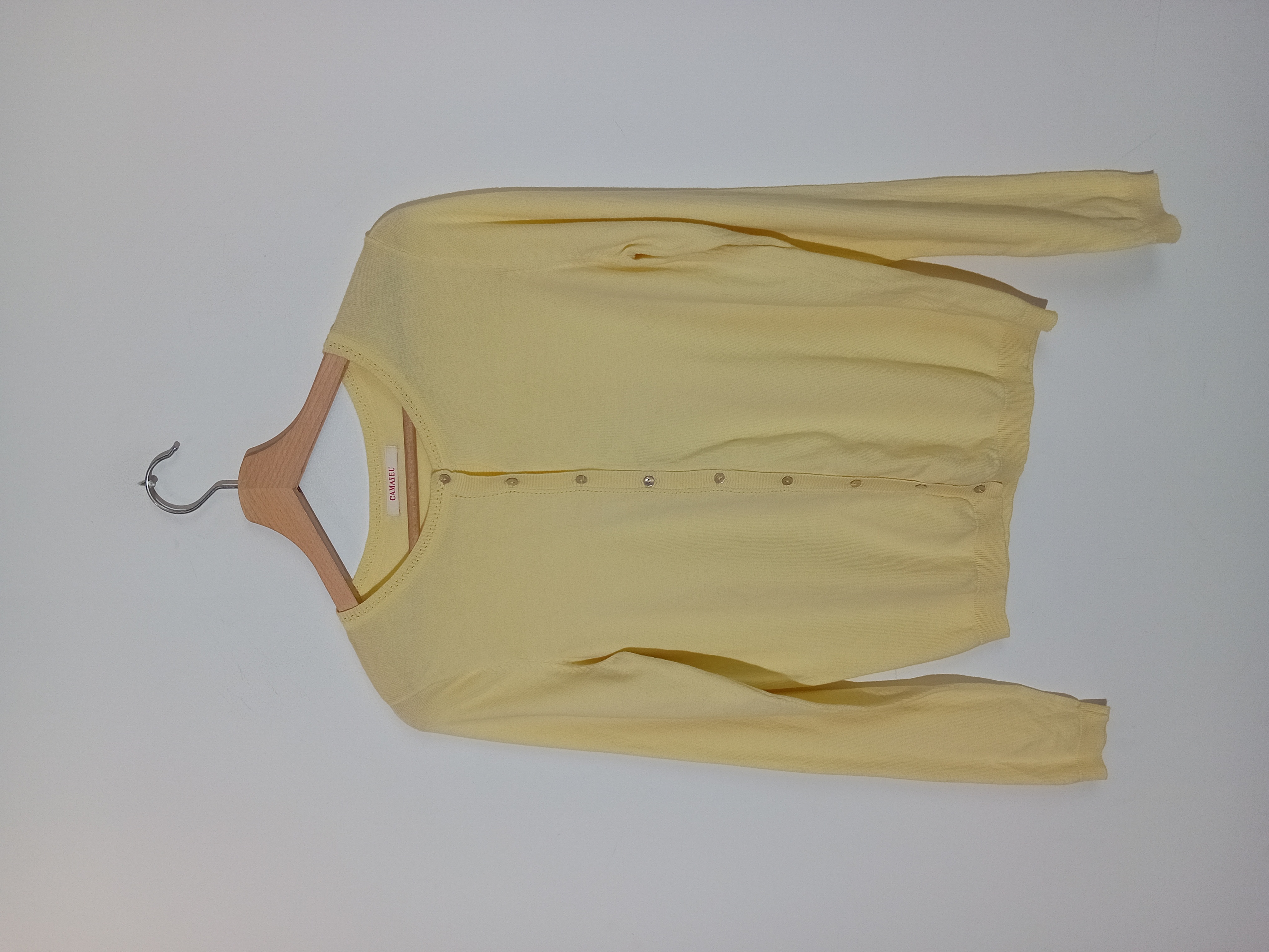 Gilet Jaune Pâle Camaïeu M