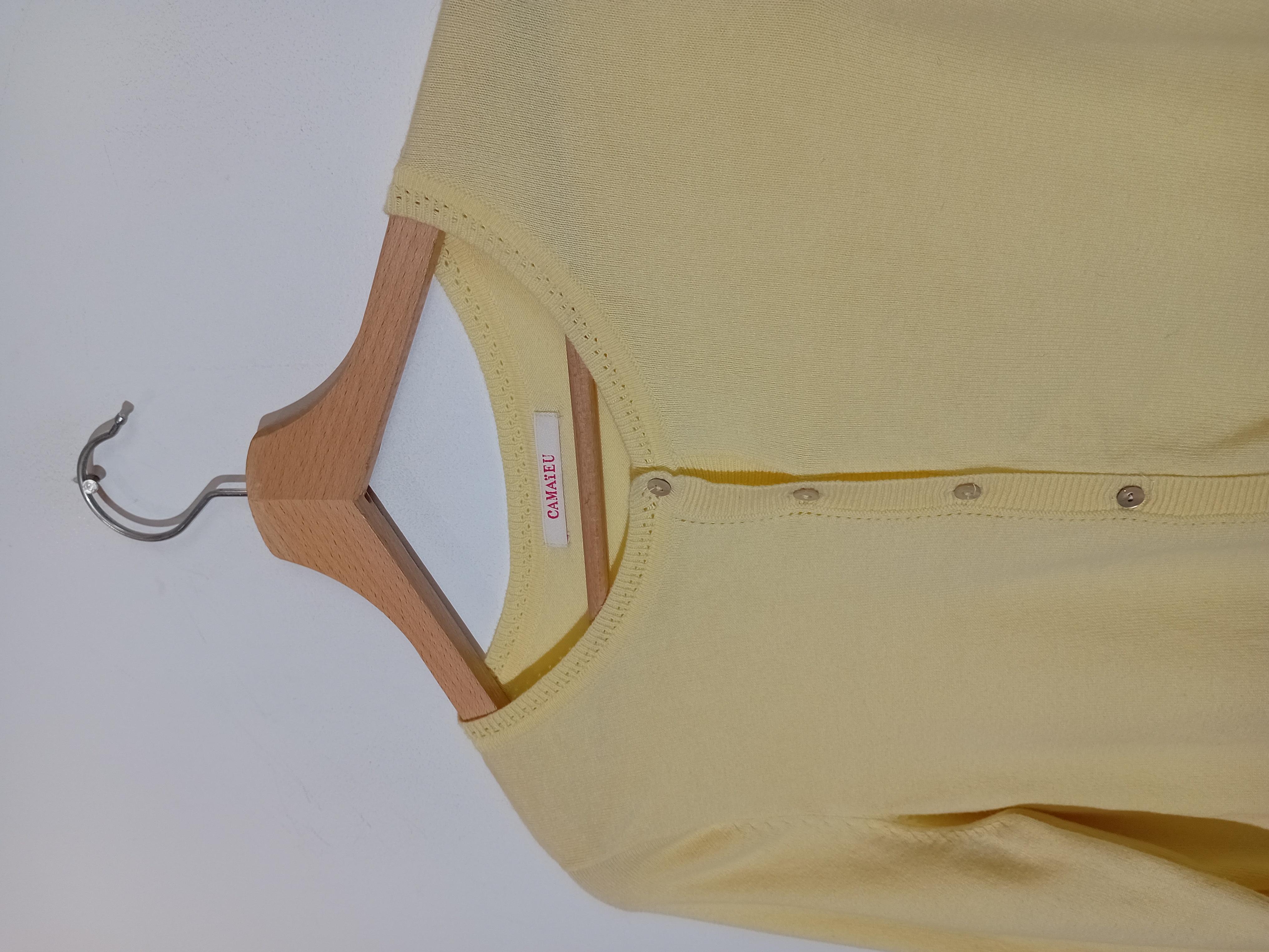 Gilet Jaune Pâle Camaïeu M