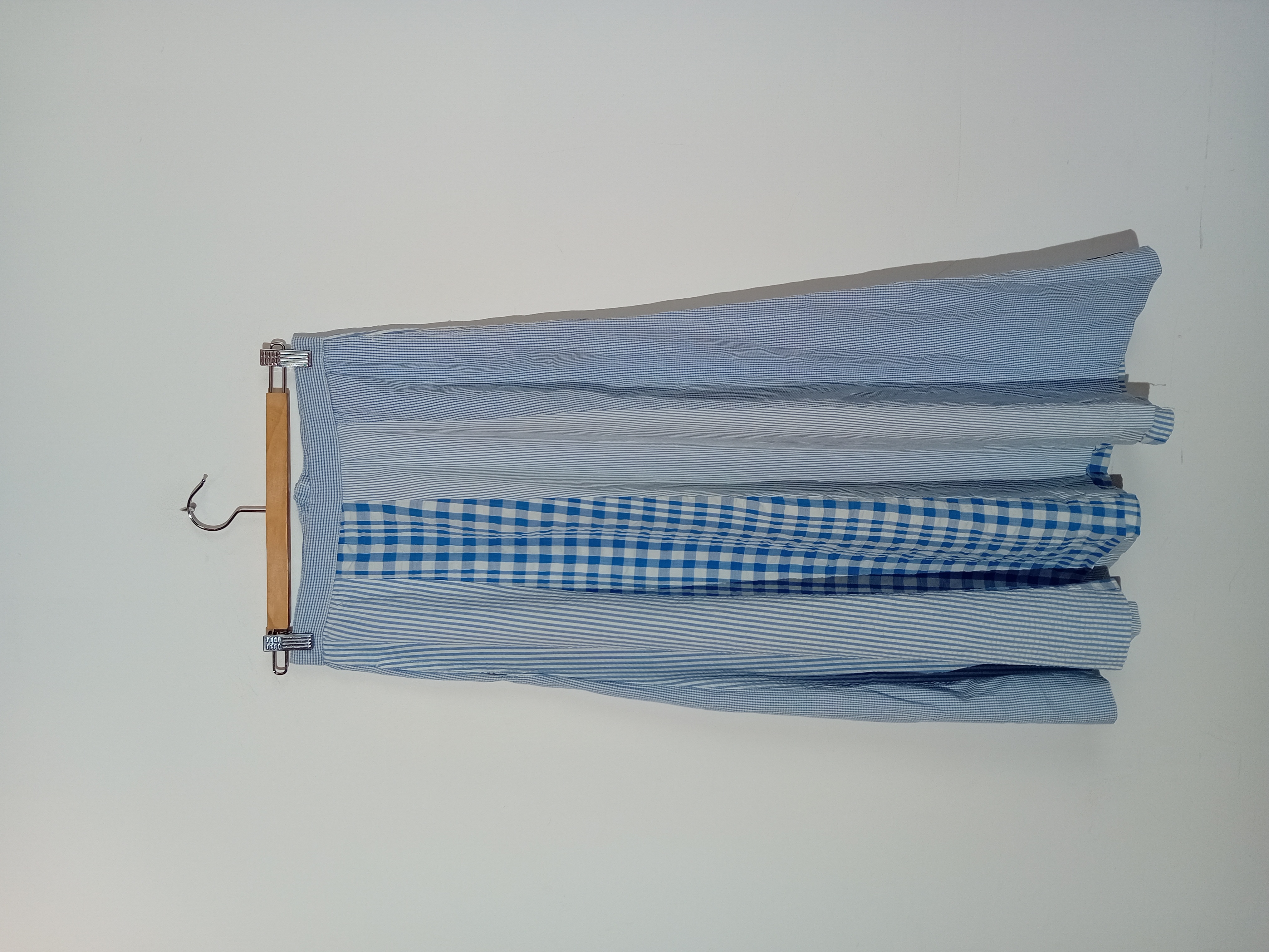 Jupe Trapèze Rayures Et Vichy NafNaf Vintage