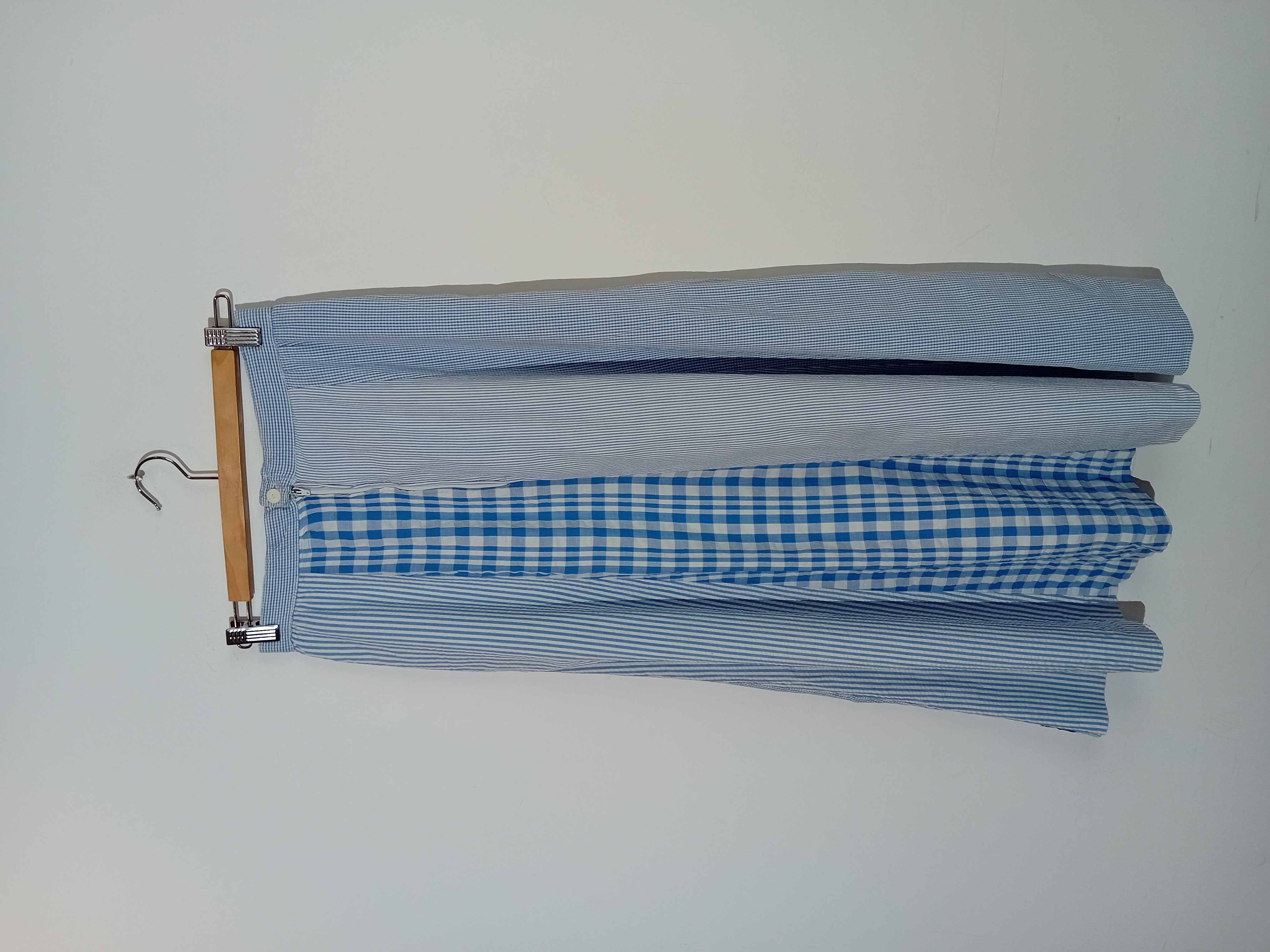 Jupe Trapèze Rayures Et Vichy NafNaf Vintage