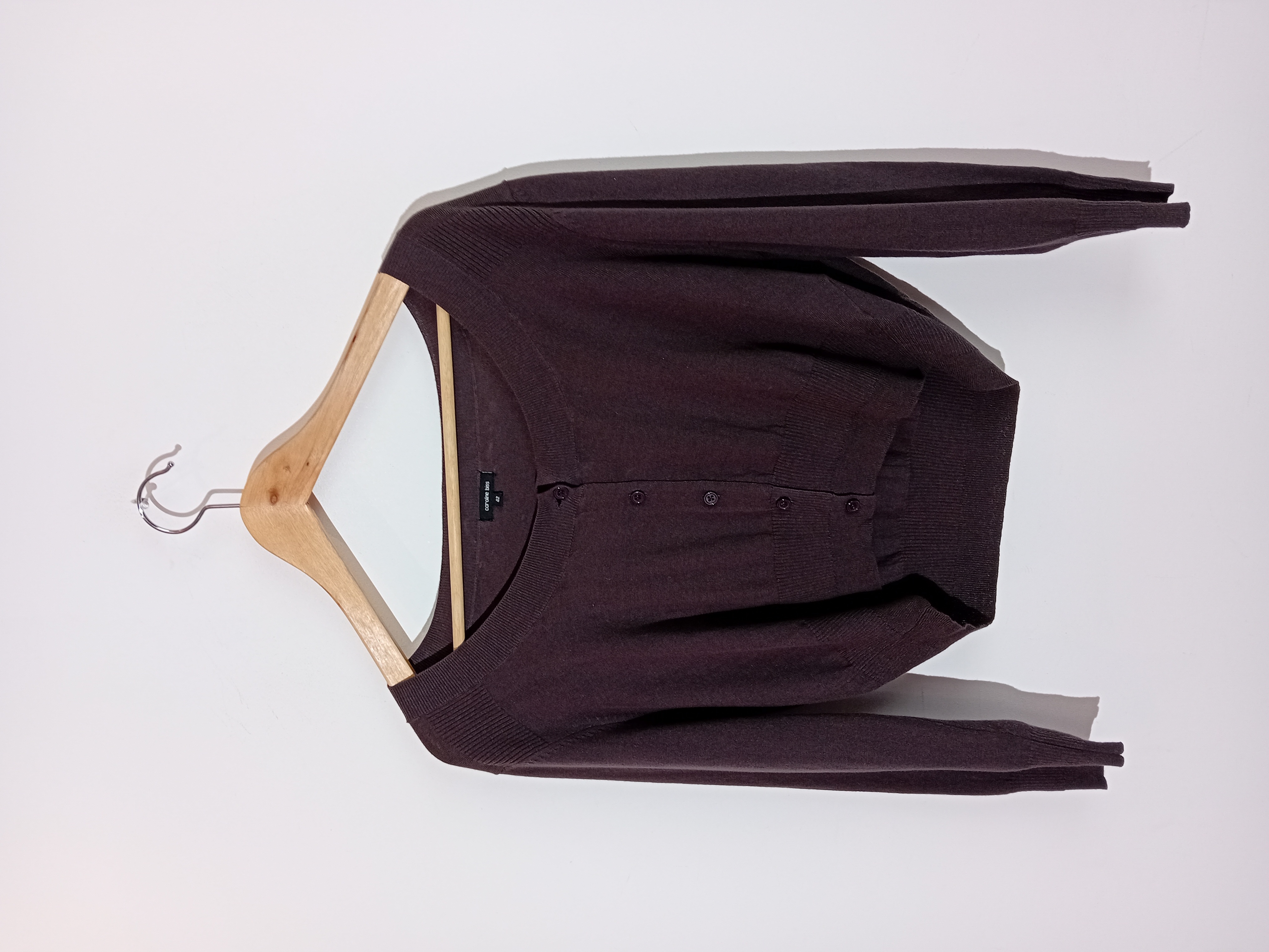 Gilet Court Boutonné Caroline Biss Prune