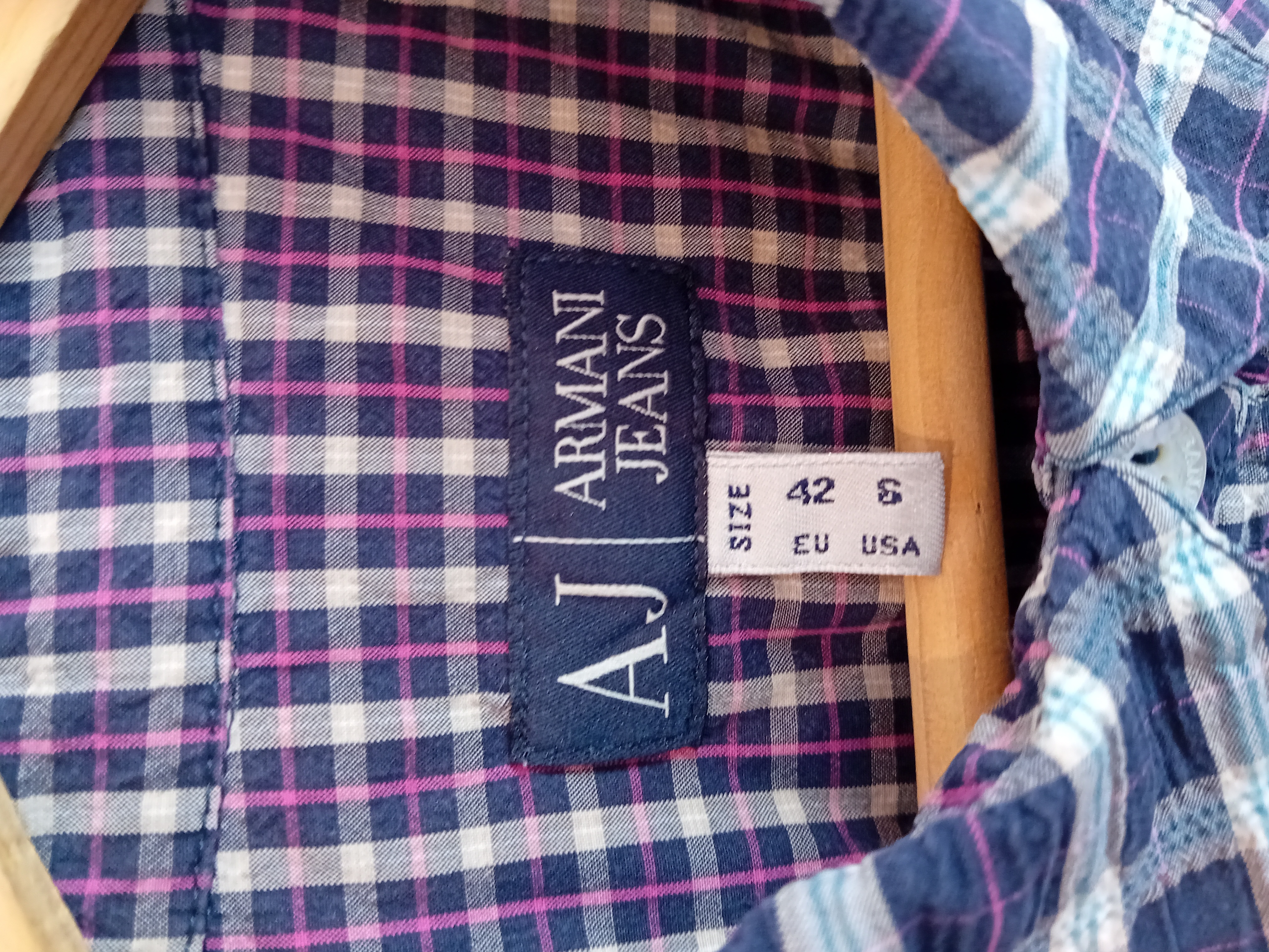 Chemise Carreaux Armani Jeans